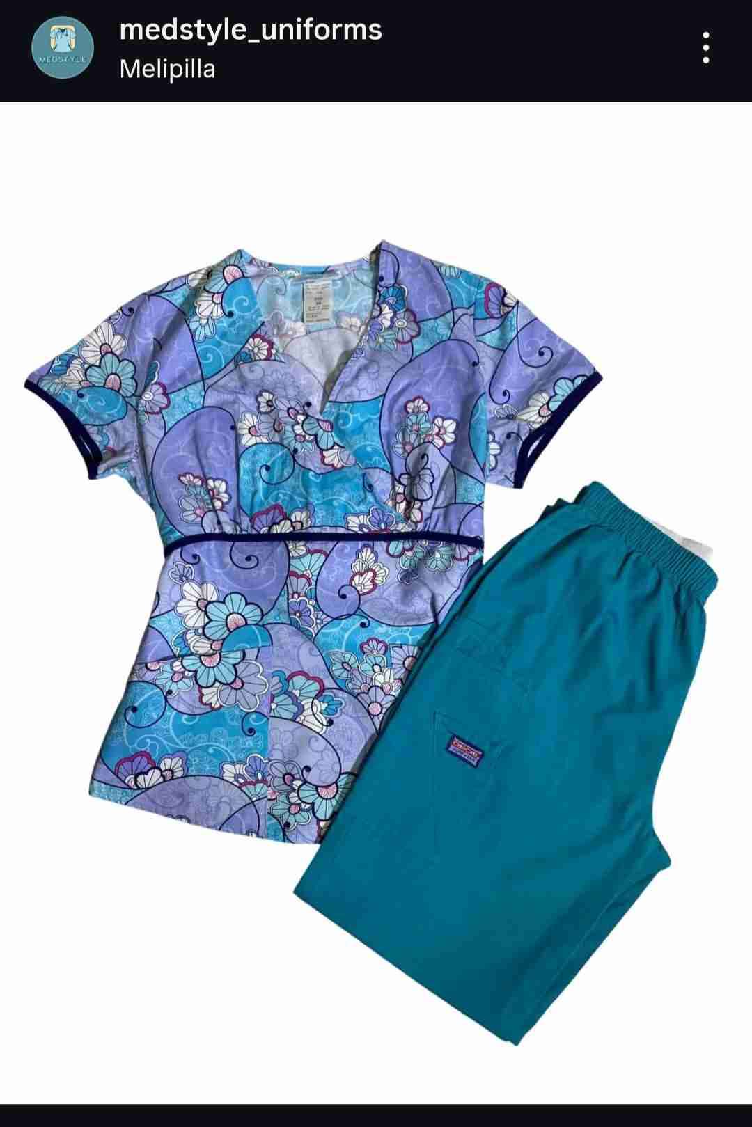 Conjunto uniforme médico estampado