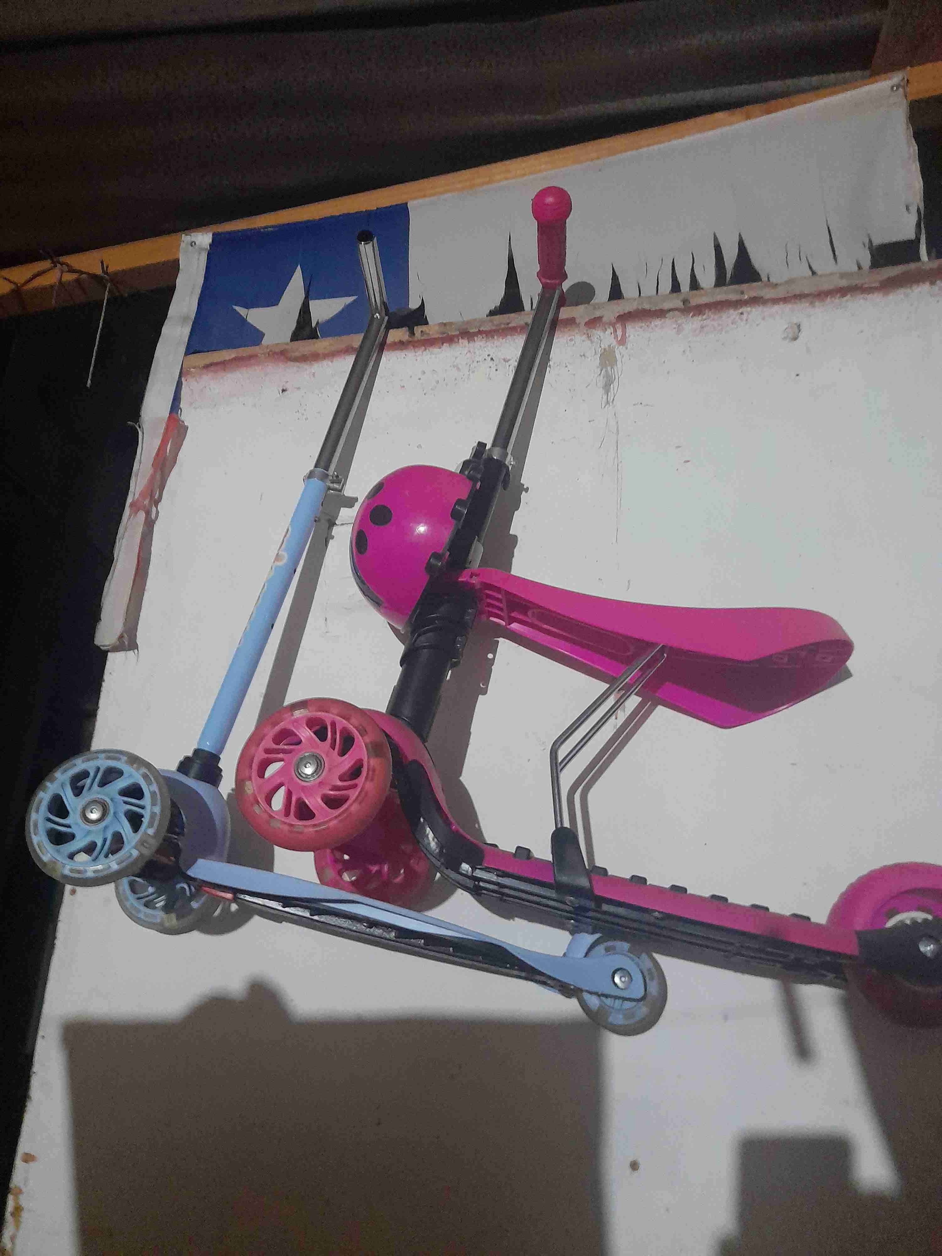 Scooter infantil rosado y celeste