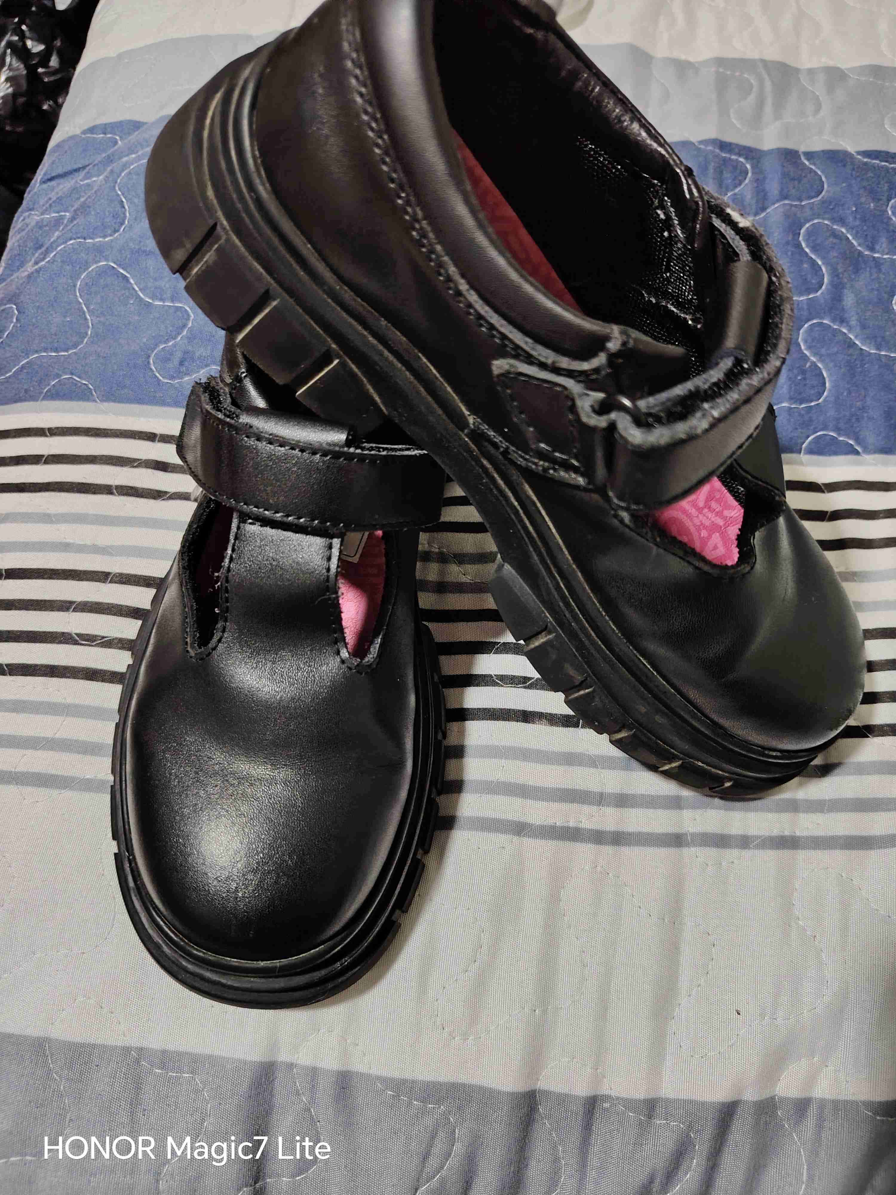 Zapatos escolares de cuero negro - miniatura 5