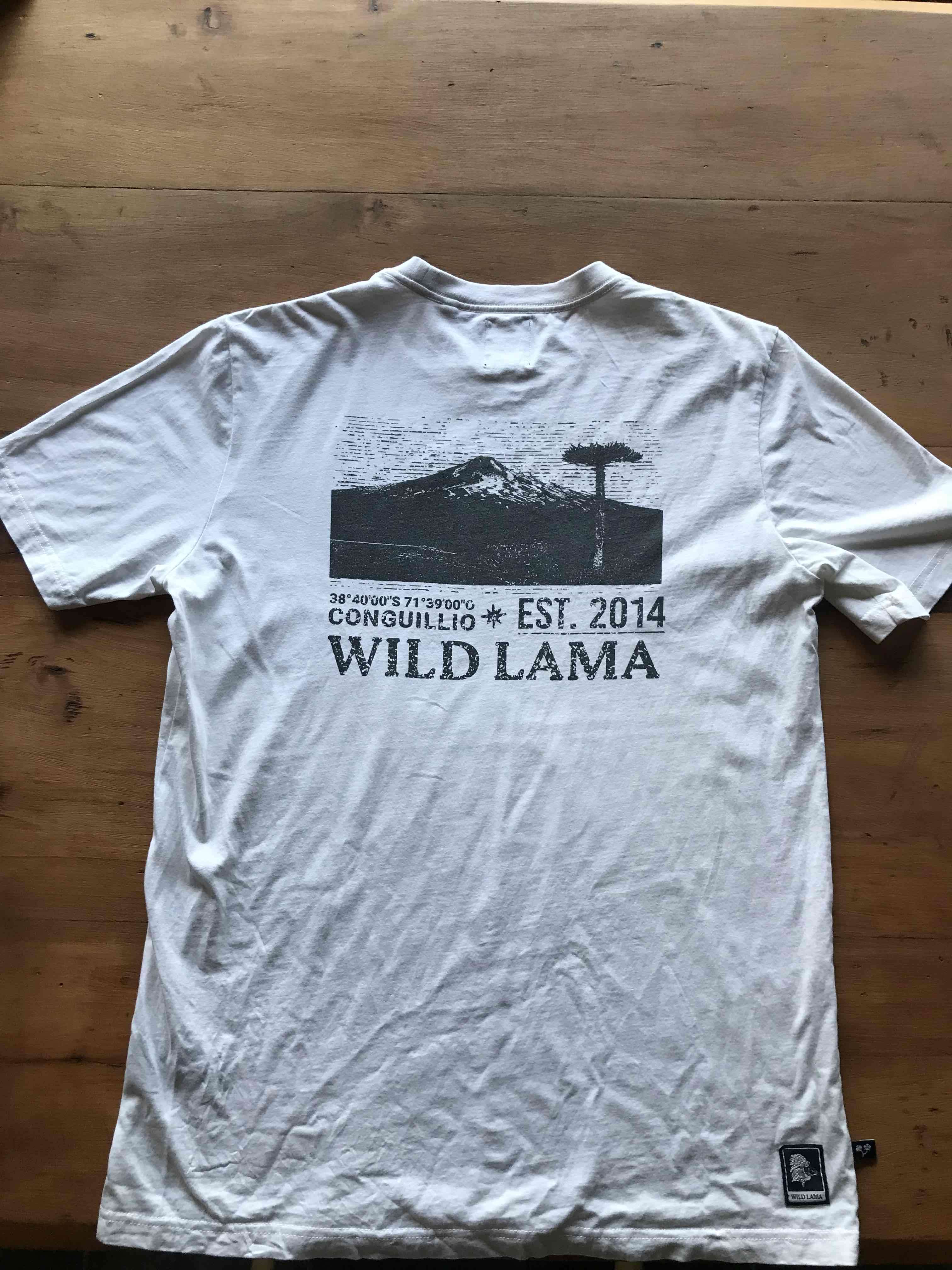 Polera blanca Wild Lama S - miniatura 2