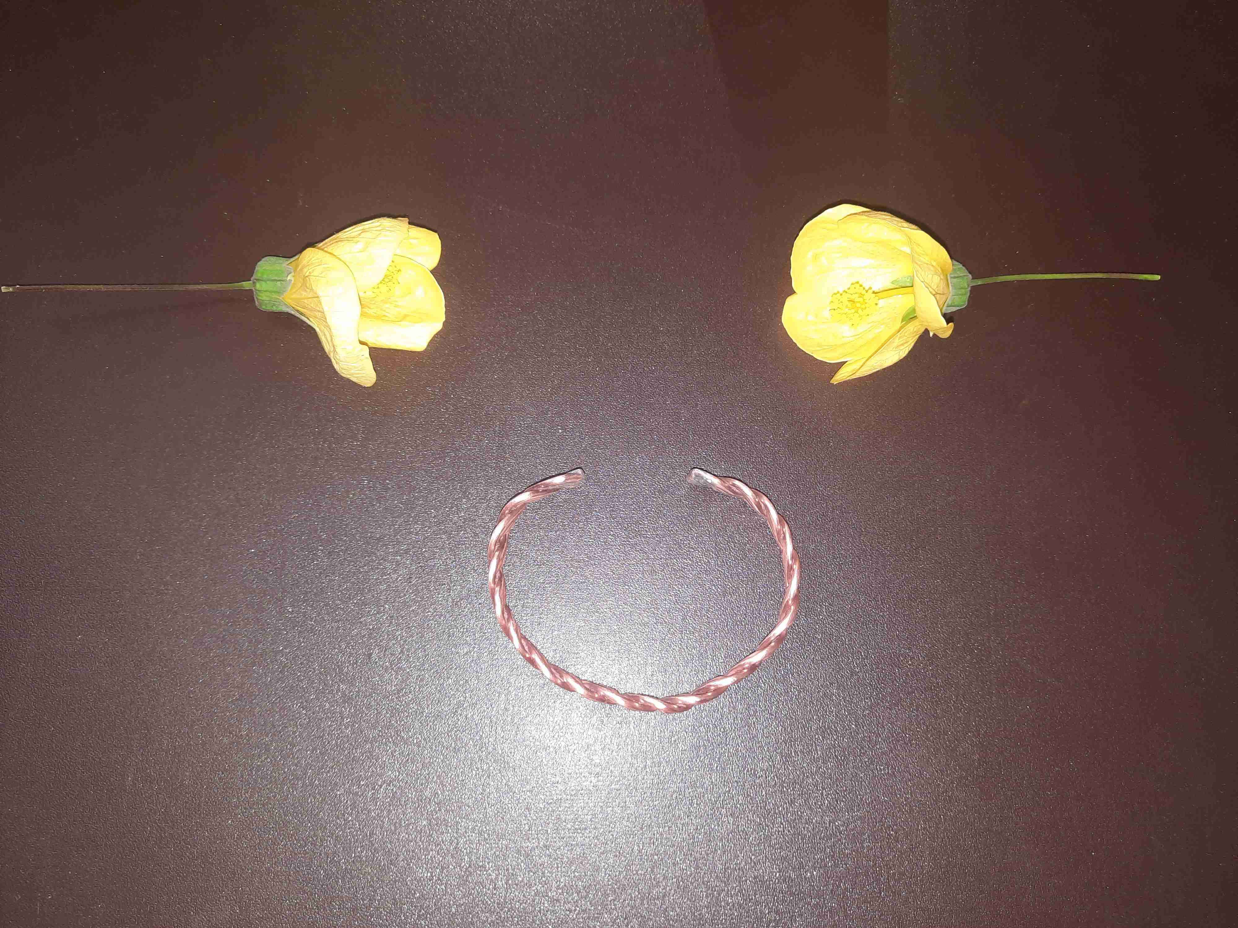 Brazalete de cobre trenzado - miniatura 4