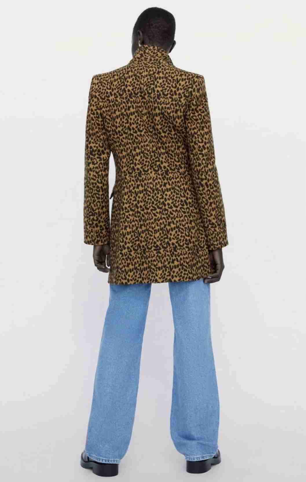 Zara, Abrigo estampado animal print. Talla S - miniatura 6