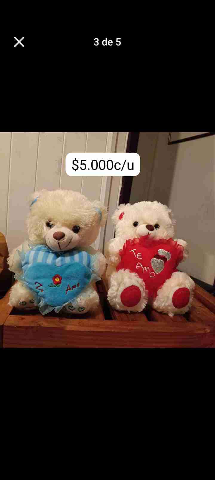 Ositos de peluche con corazón