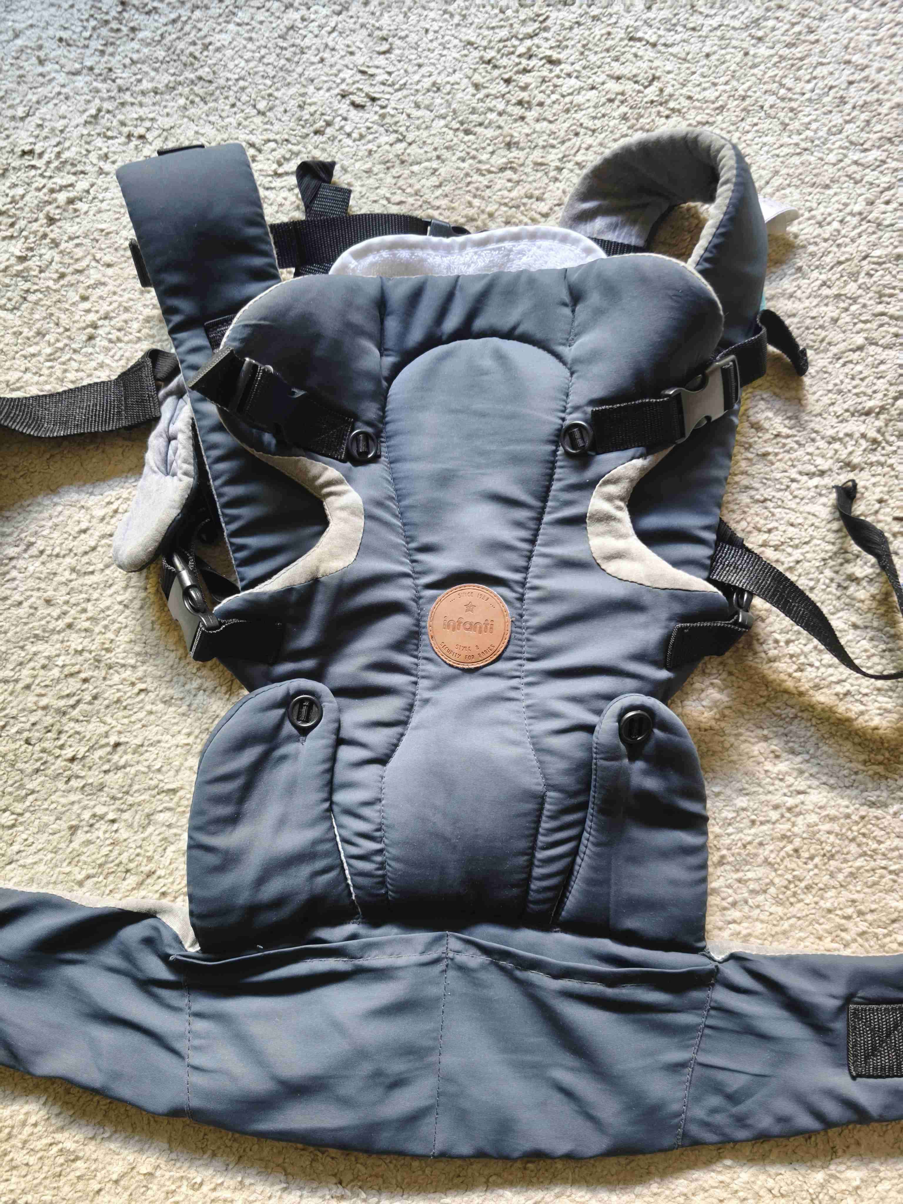 Portabebés ergonómico gris - 1