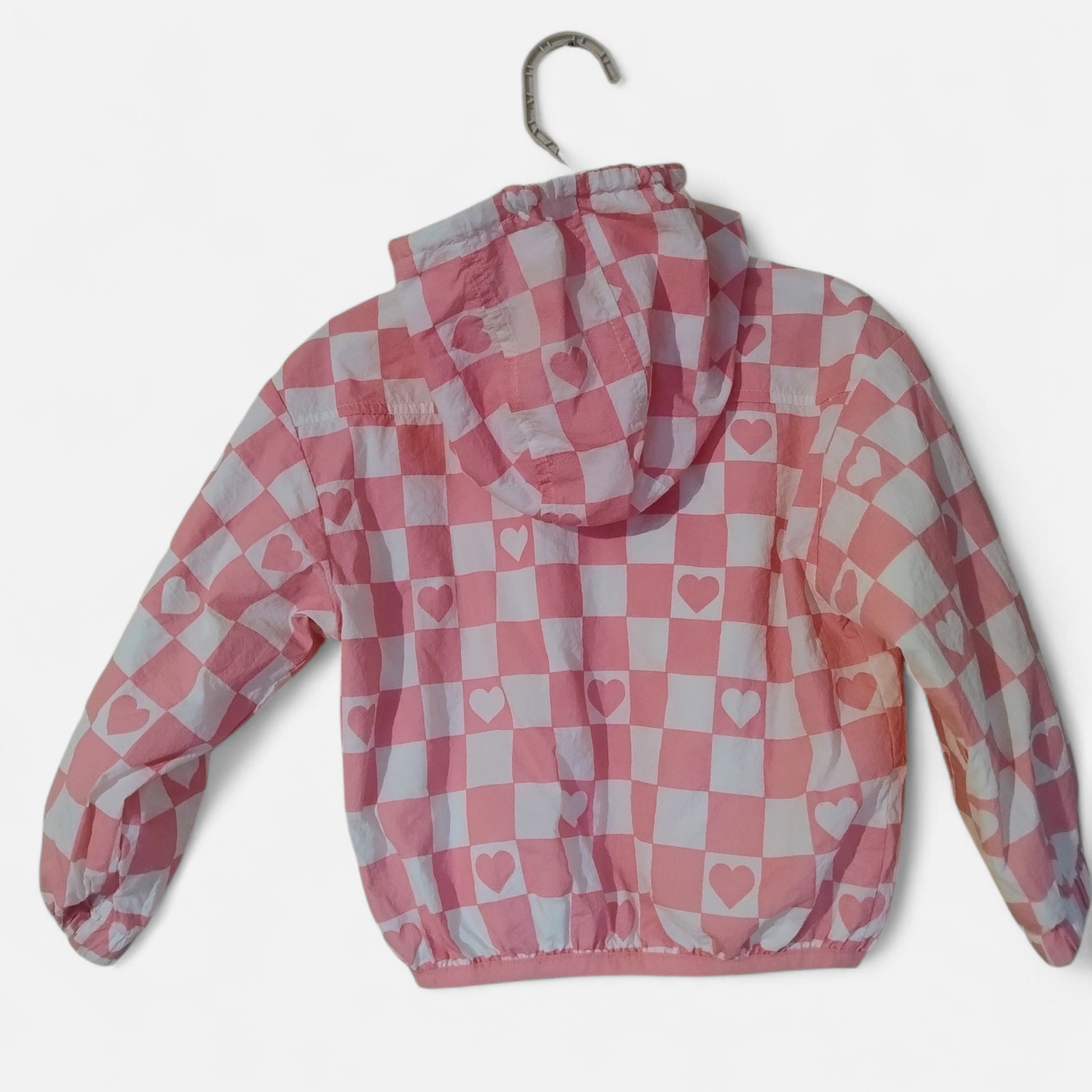 Cortaviento rosa con corazones Ficcus 12/18 m - miniatura 2