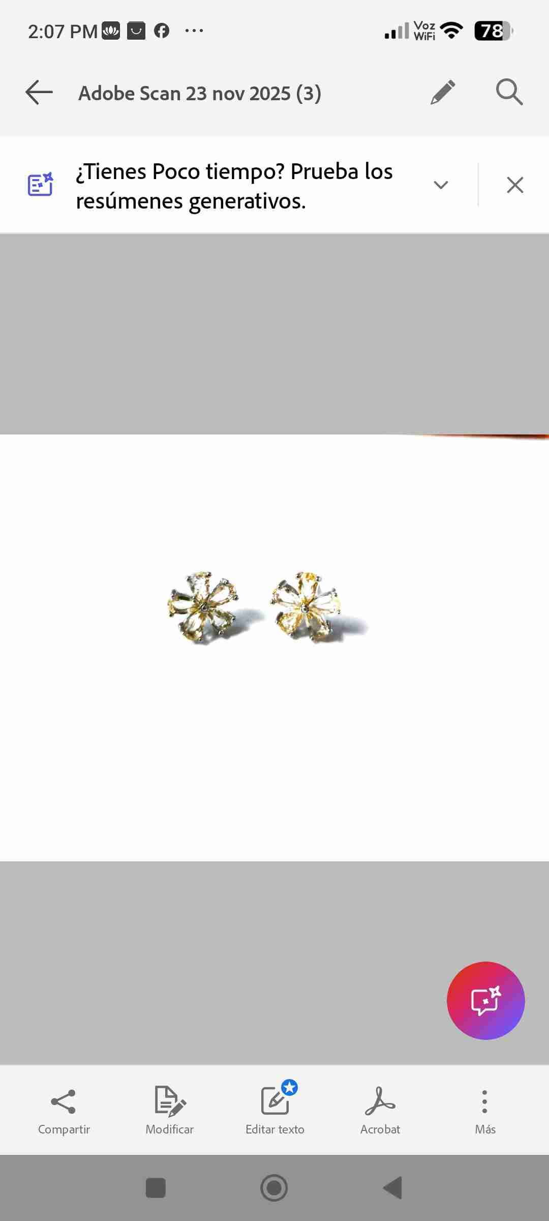 Pendientes  de plata 925 con CITRINO - miniatura 3