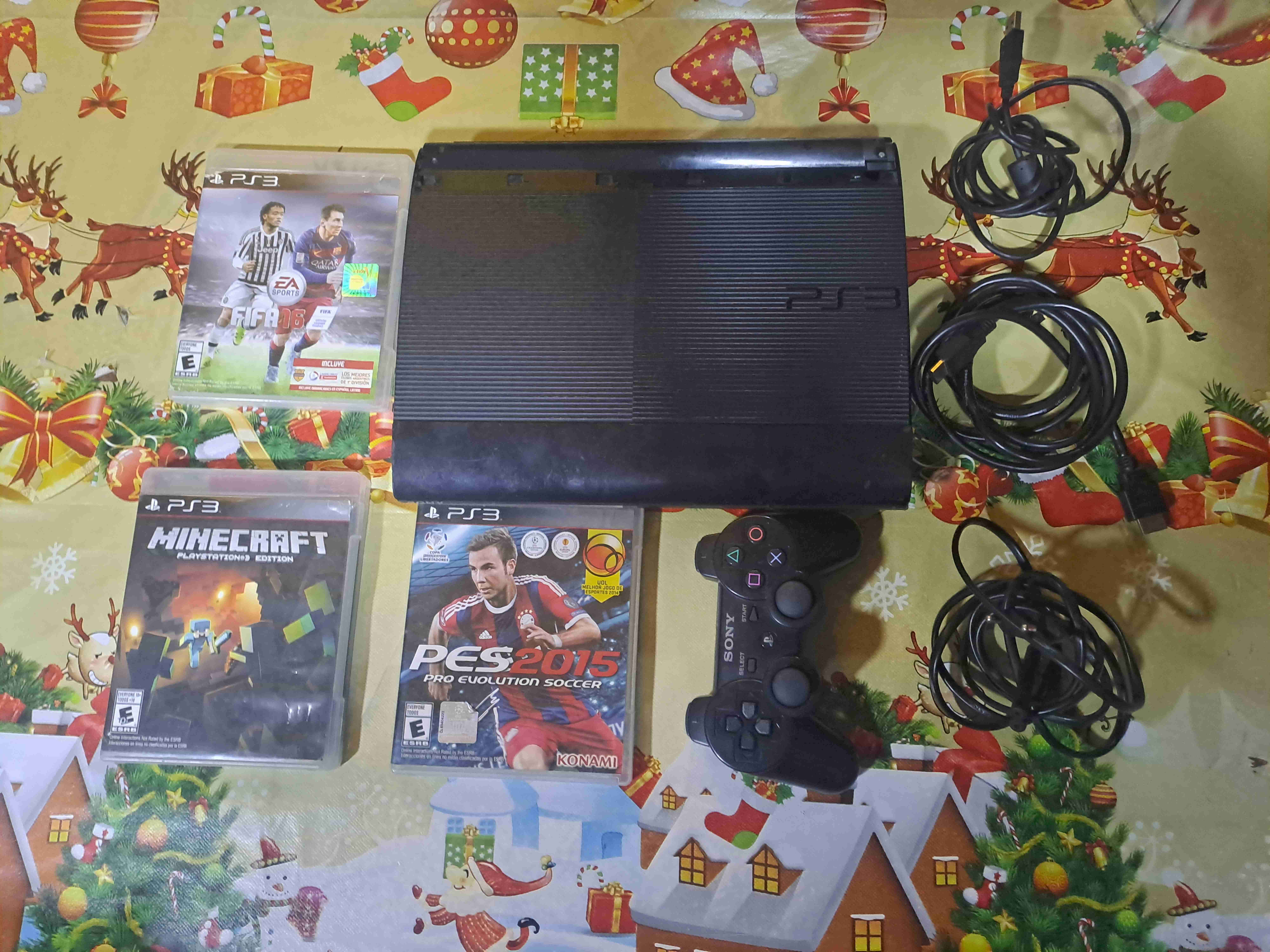 Consola PS3 con juegos y control