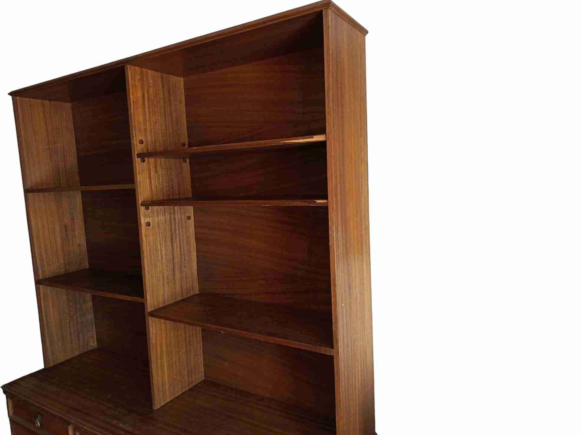 Estantería Biblioteca de madera vintage - miniatura 2