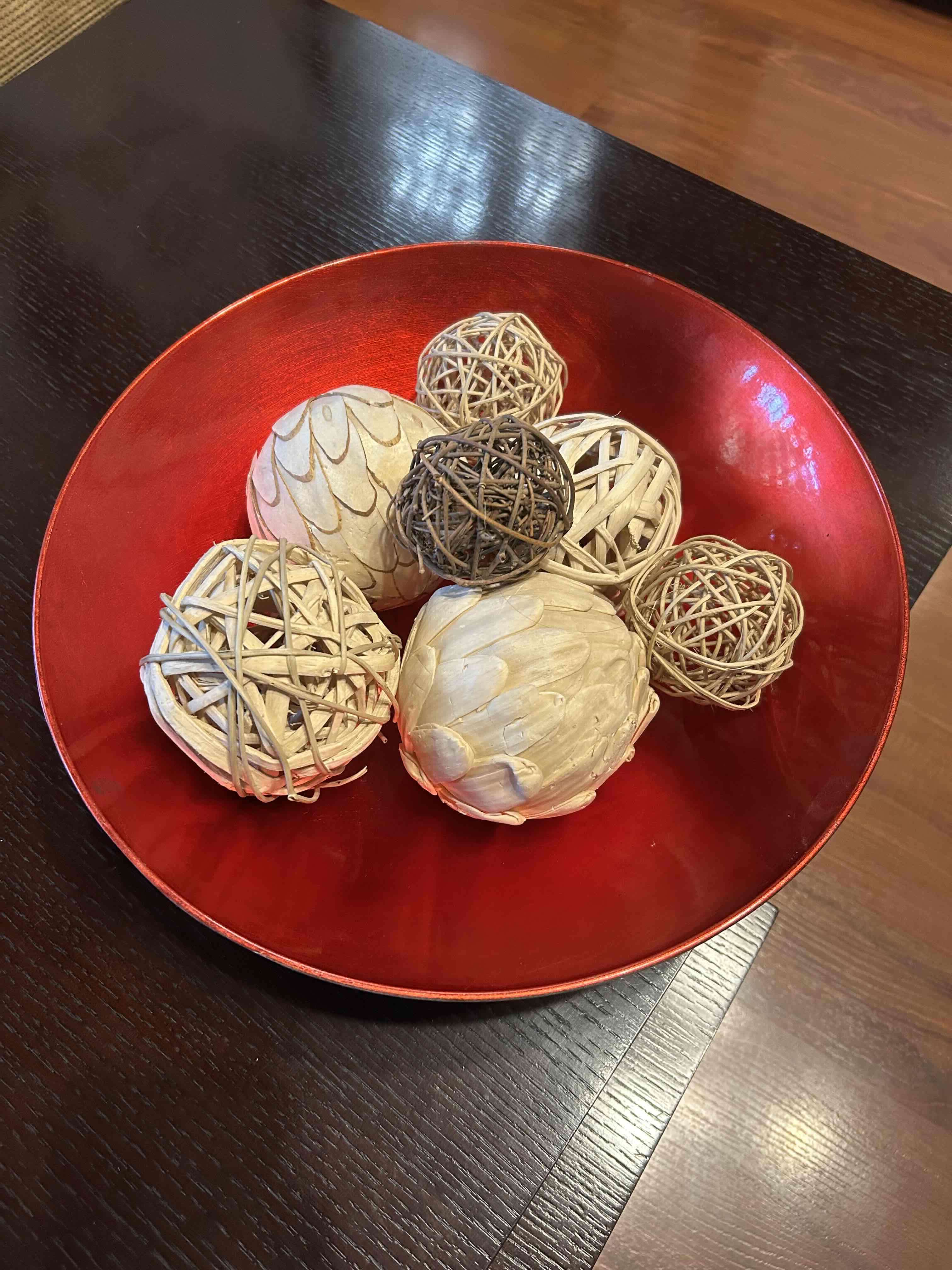 Centro de mesa decorativo rojo - miniatura 2