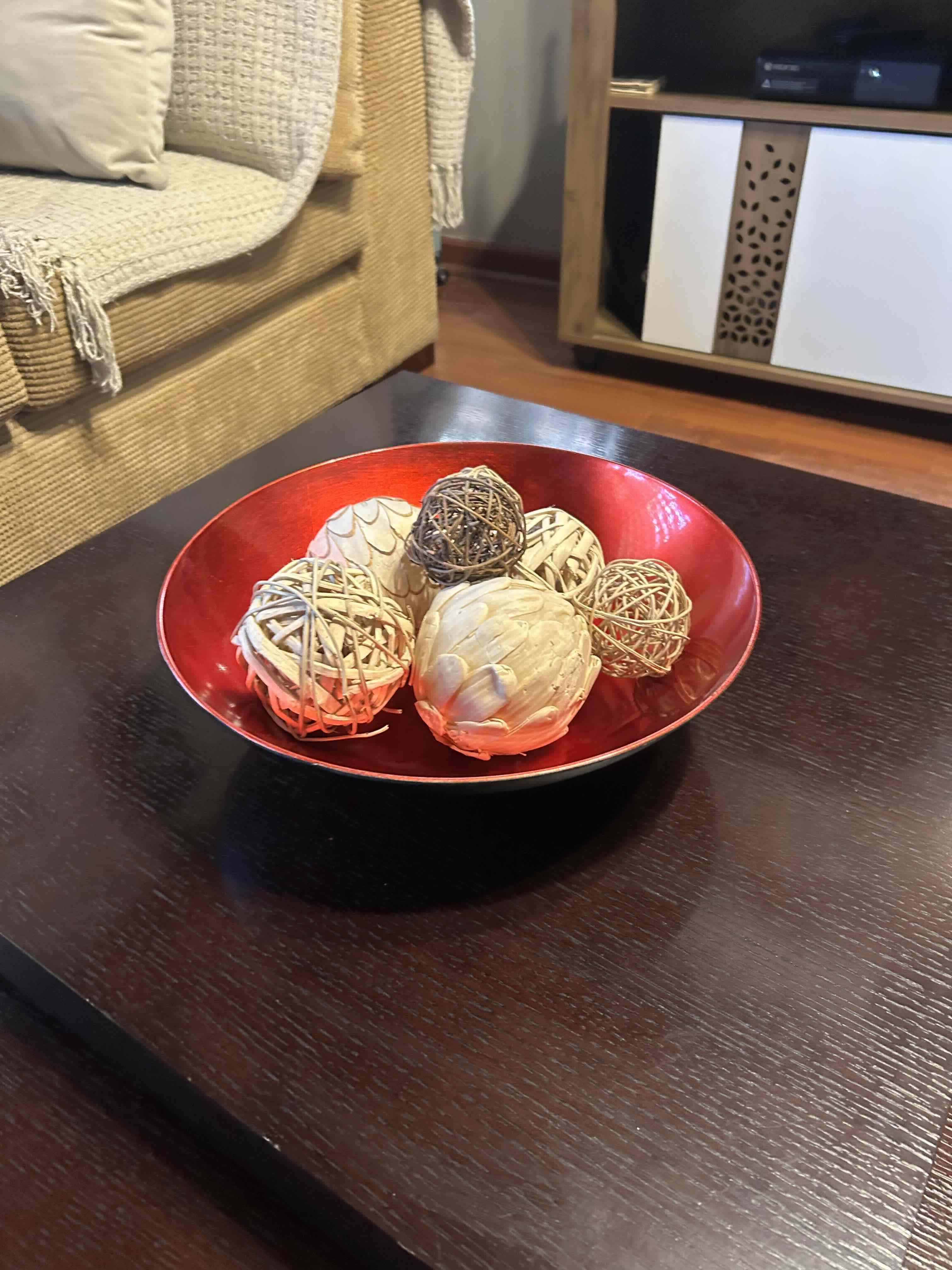 Centro de mesa decorativo rojo - miniatura 4