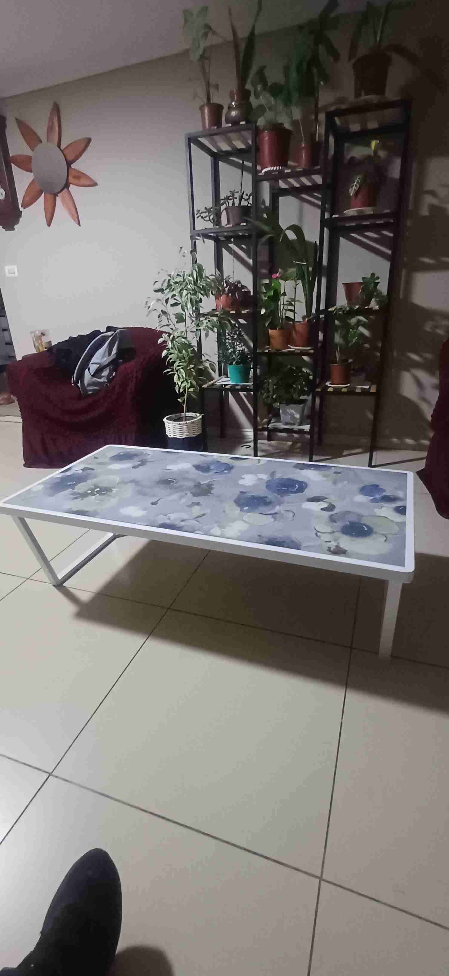 Mesa de centro mesas decorativa floral - miniatura 1