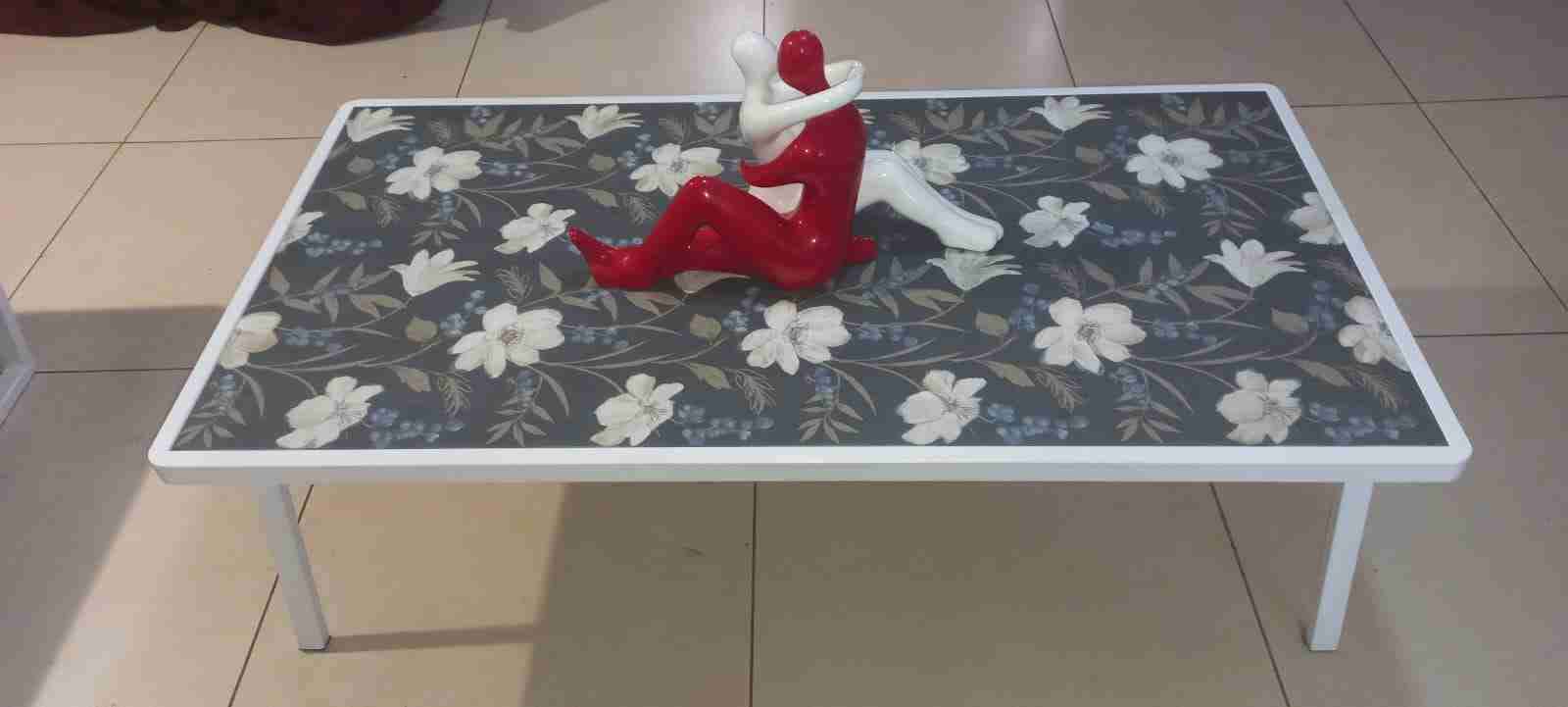 Mesa de centro mesas decorativa floral - miniatura 3