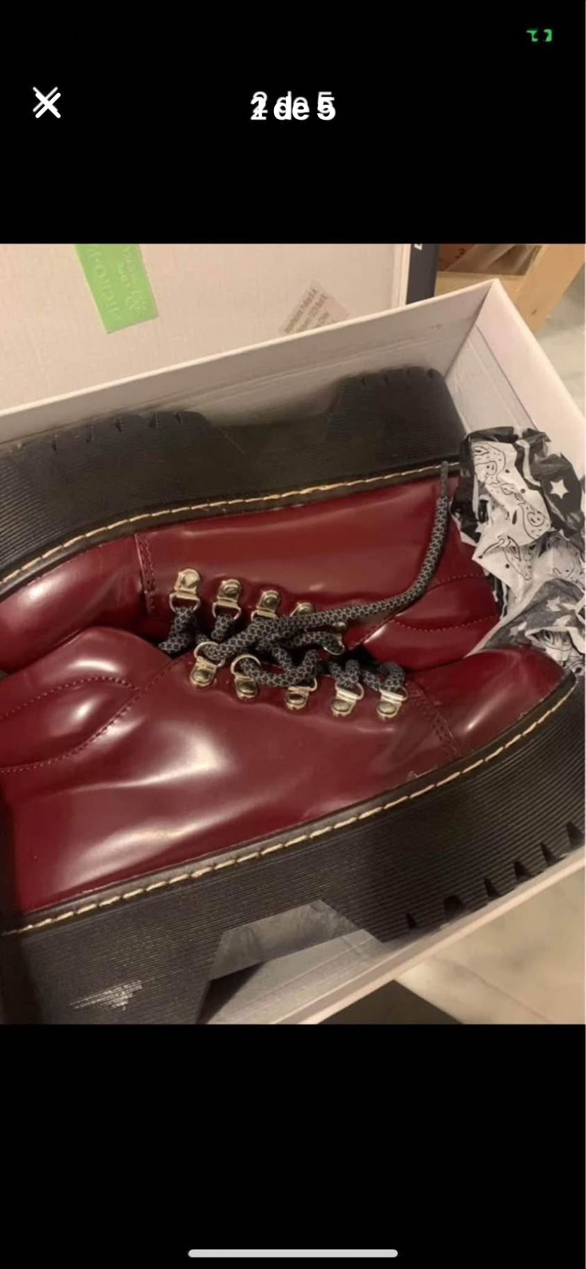 Botines burdeos Detogni talle 37 - 4