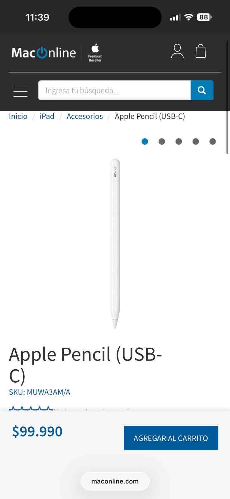 Apple Pencil para iPad - miniatura 3