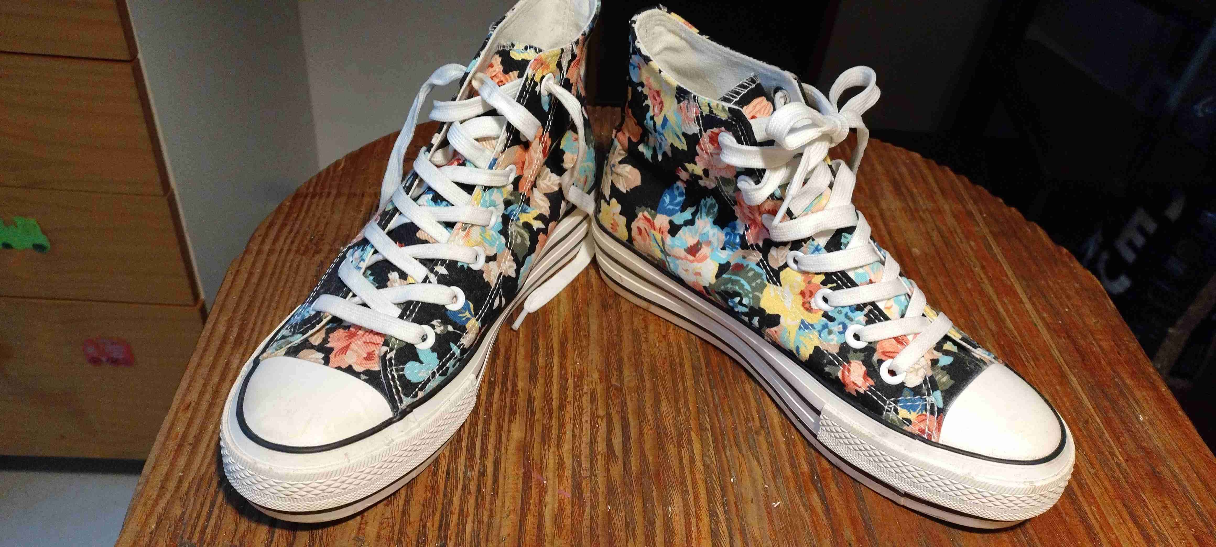 Zapatillas estampado floral, tela - miniatura 2