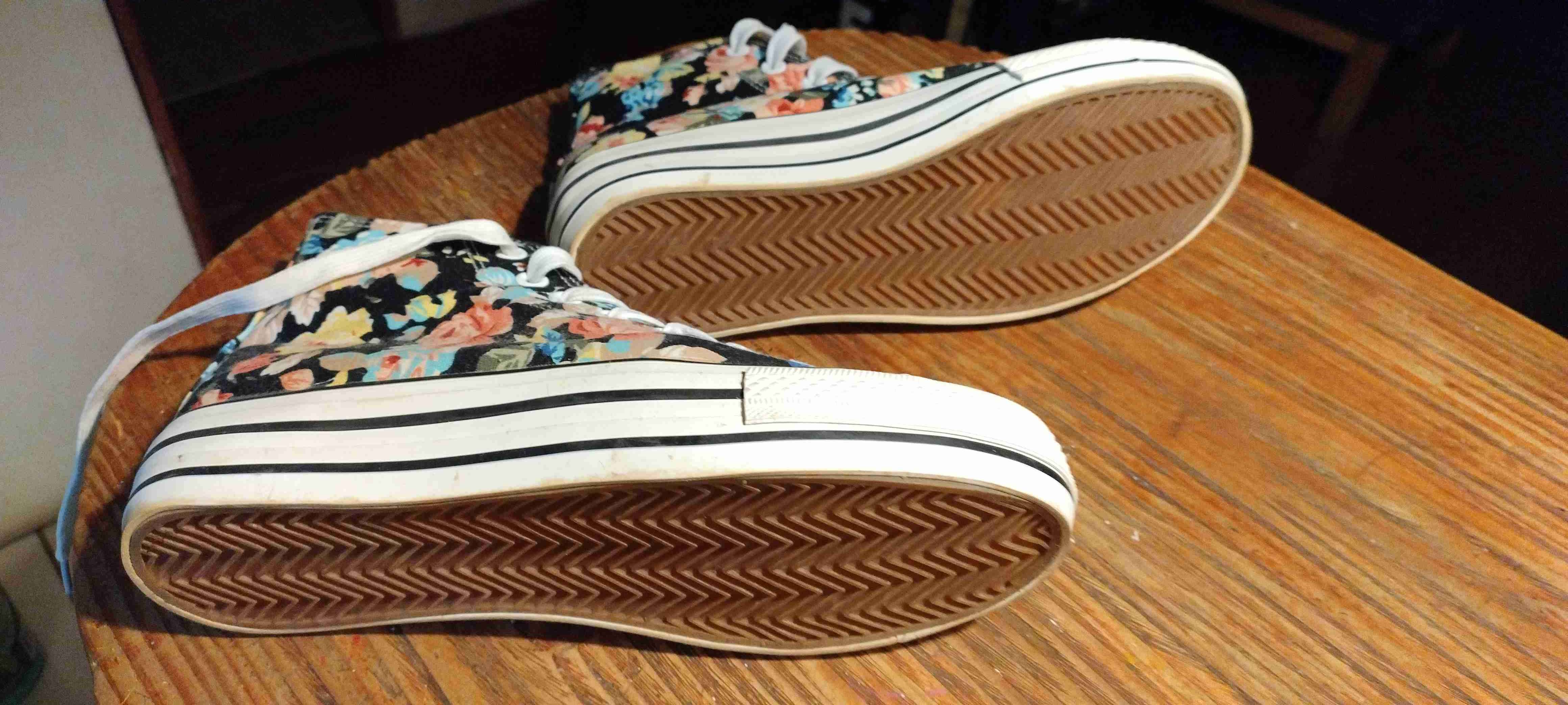 Zapatillas estampado floral, tela - miniatura 3