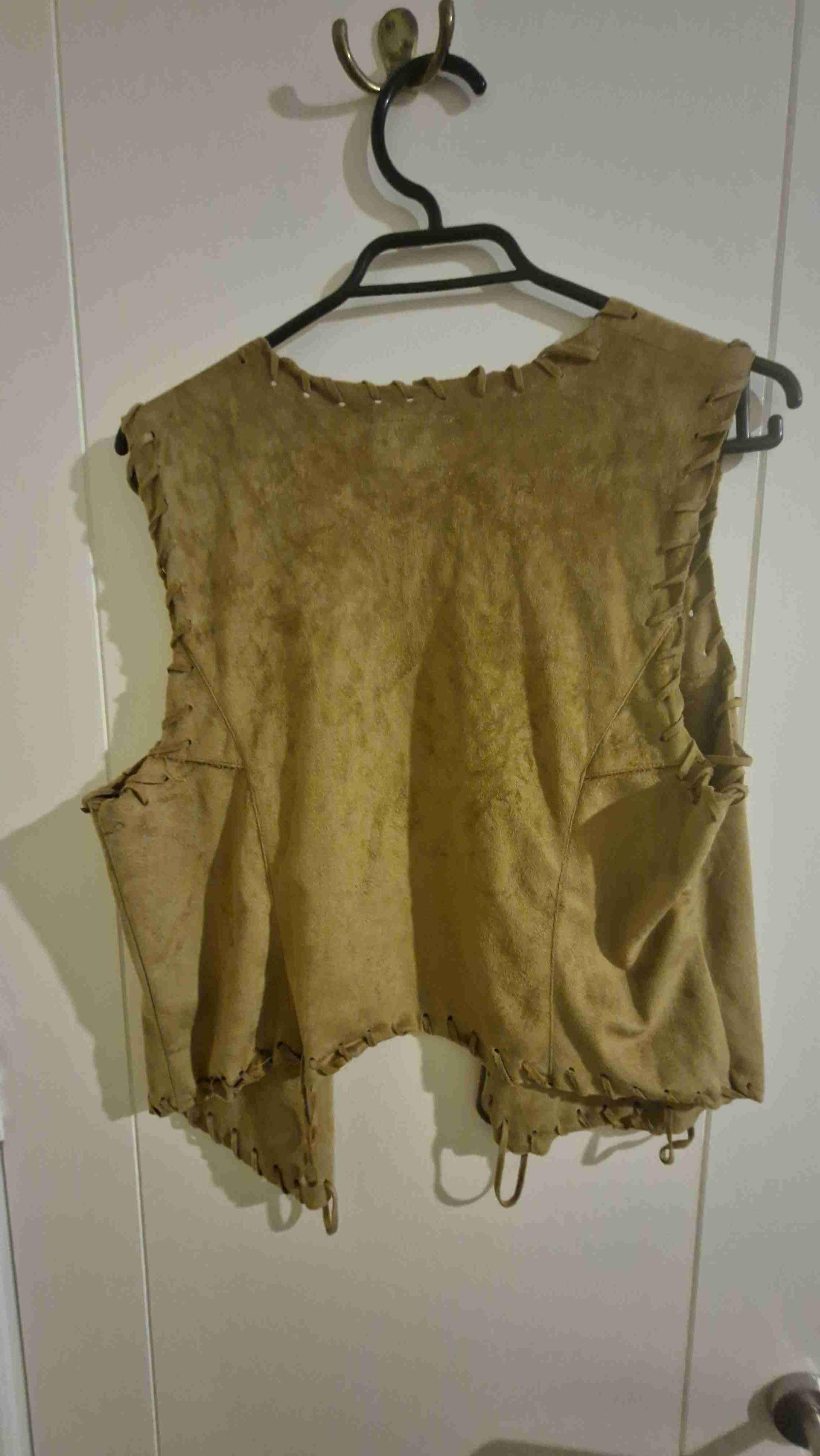 Gilette de gamuza marrón vintage - miniatura 4