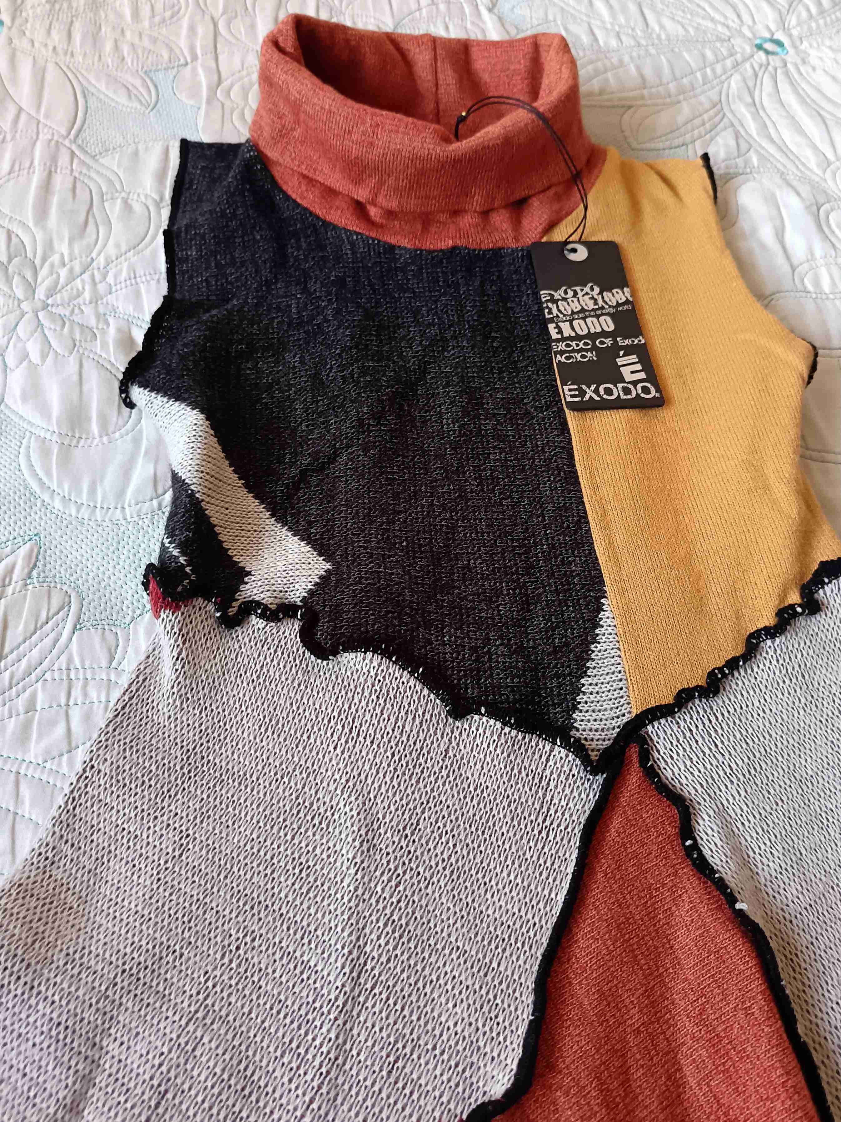 Vestido de lanilla multicolor - miniatura 2