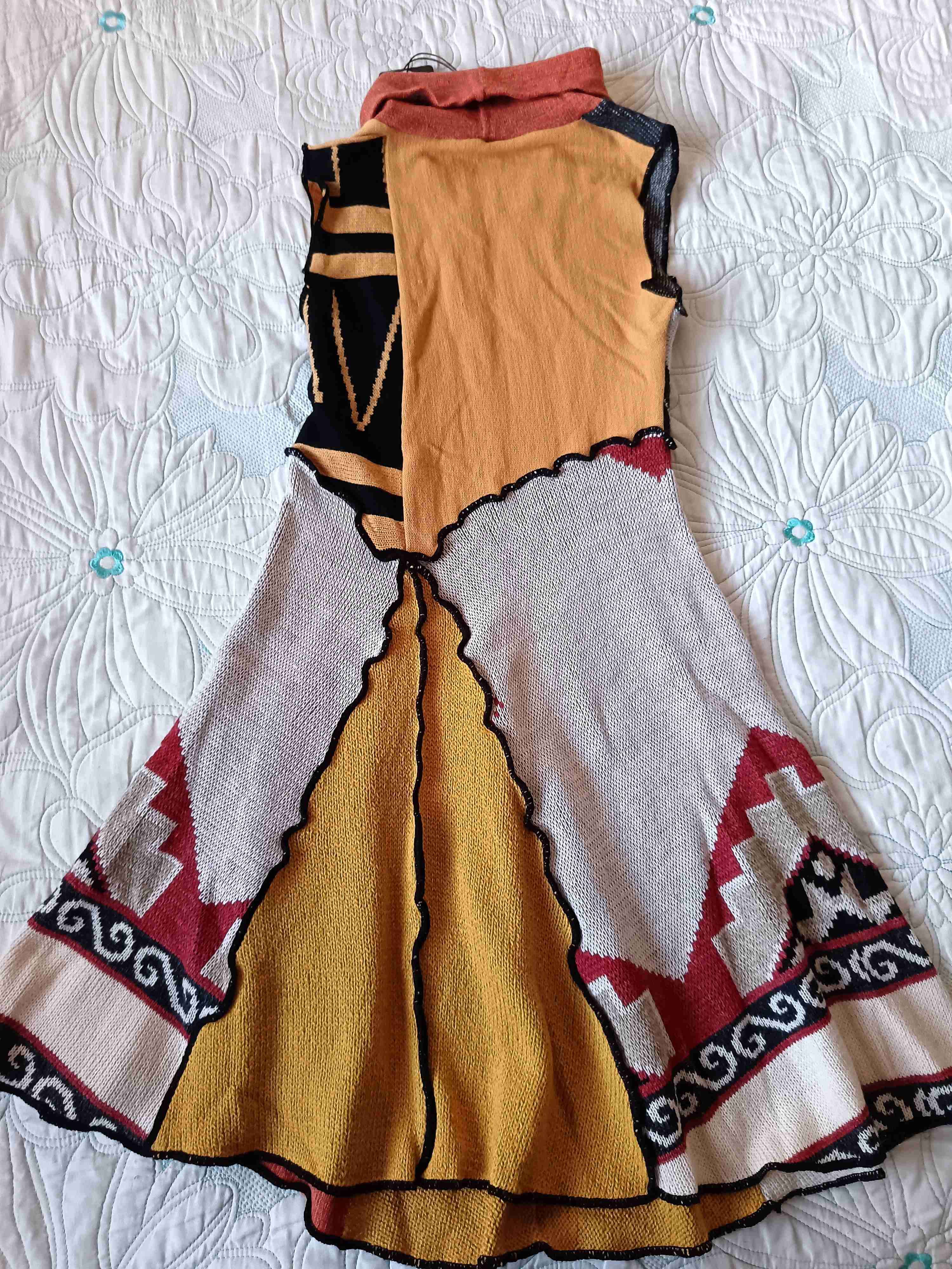 Vestido de lanilla multicolor - miniatura 3