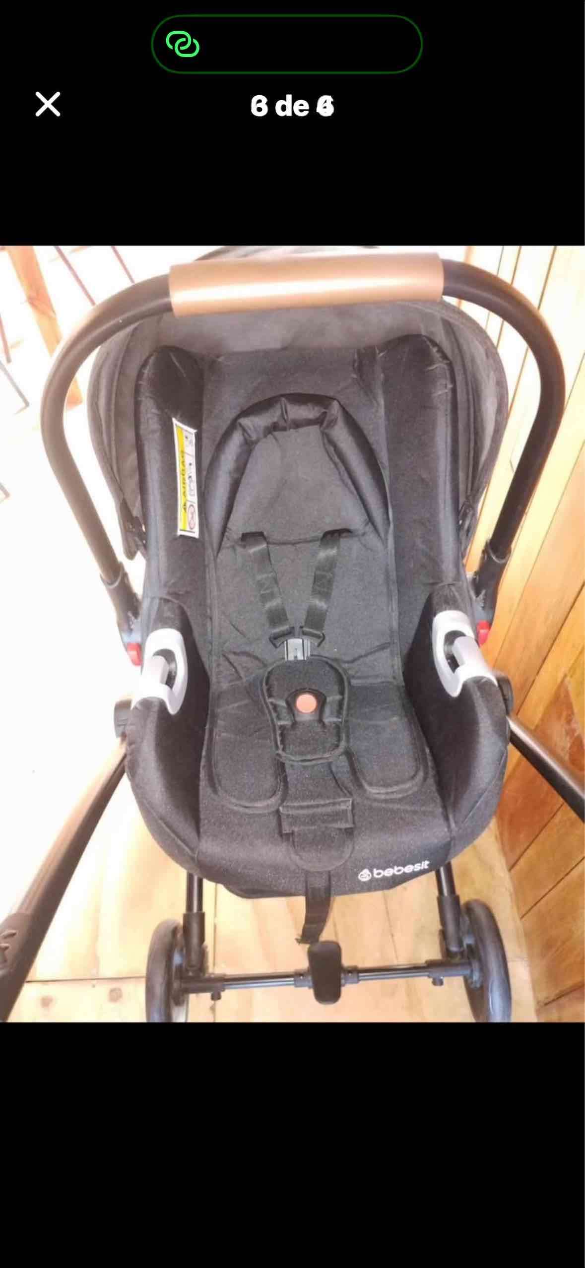 Coche de bebé Bebesit negro - 2