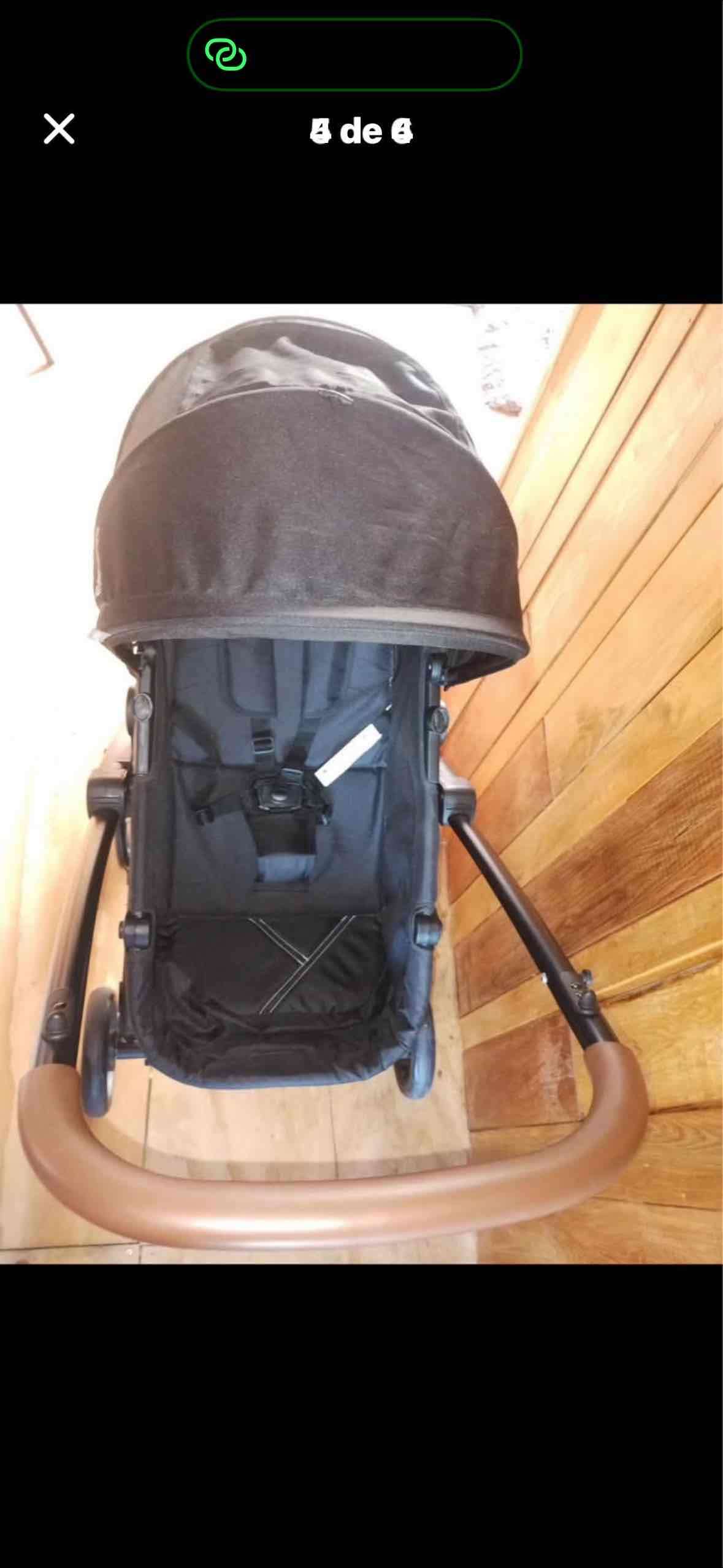 Coche de bebé Bebesit negro - 3