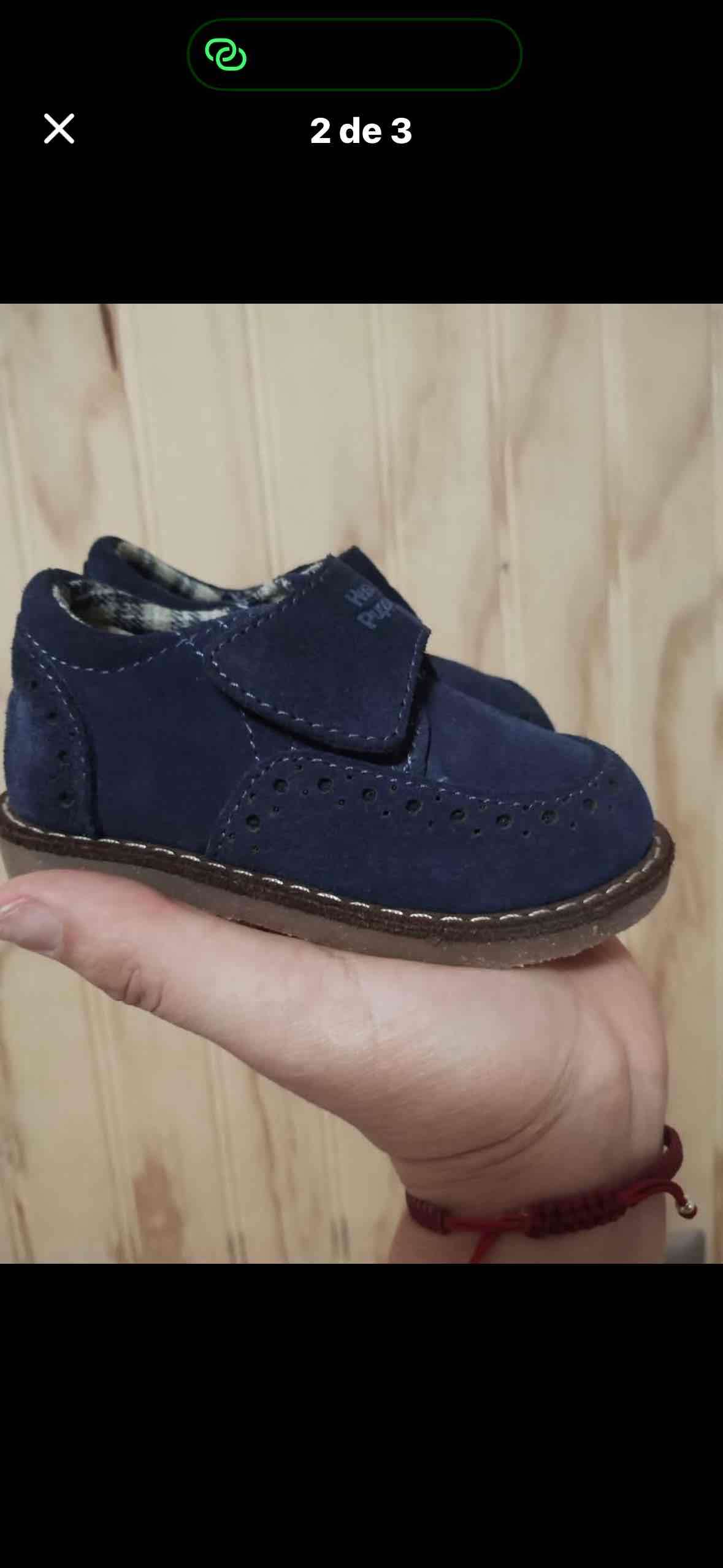 Zapatos para bebé azul - miniatura 2