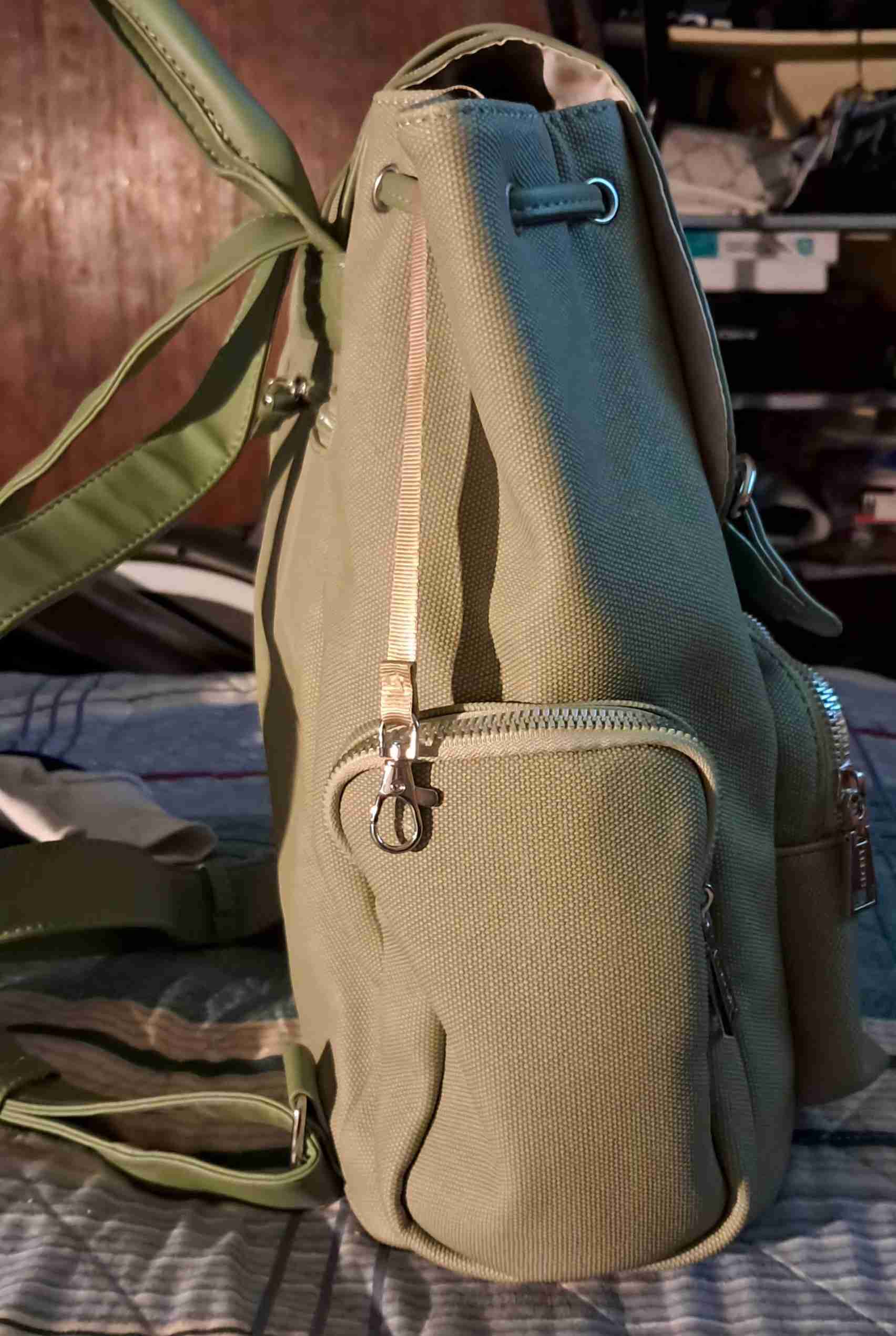 Mochila verde estilo casual - 3