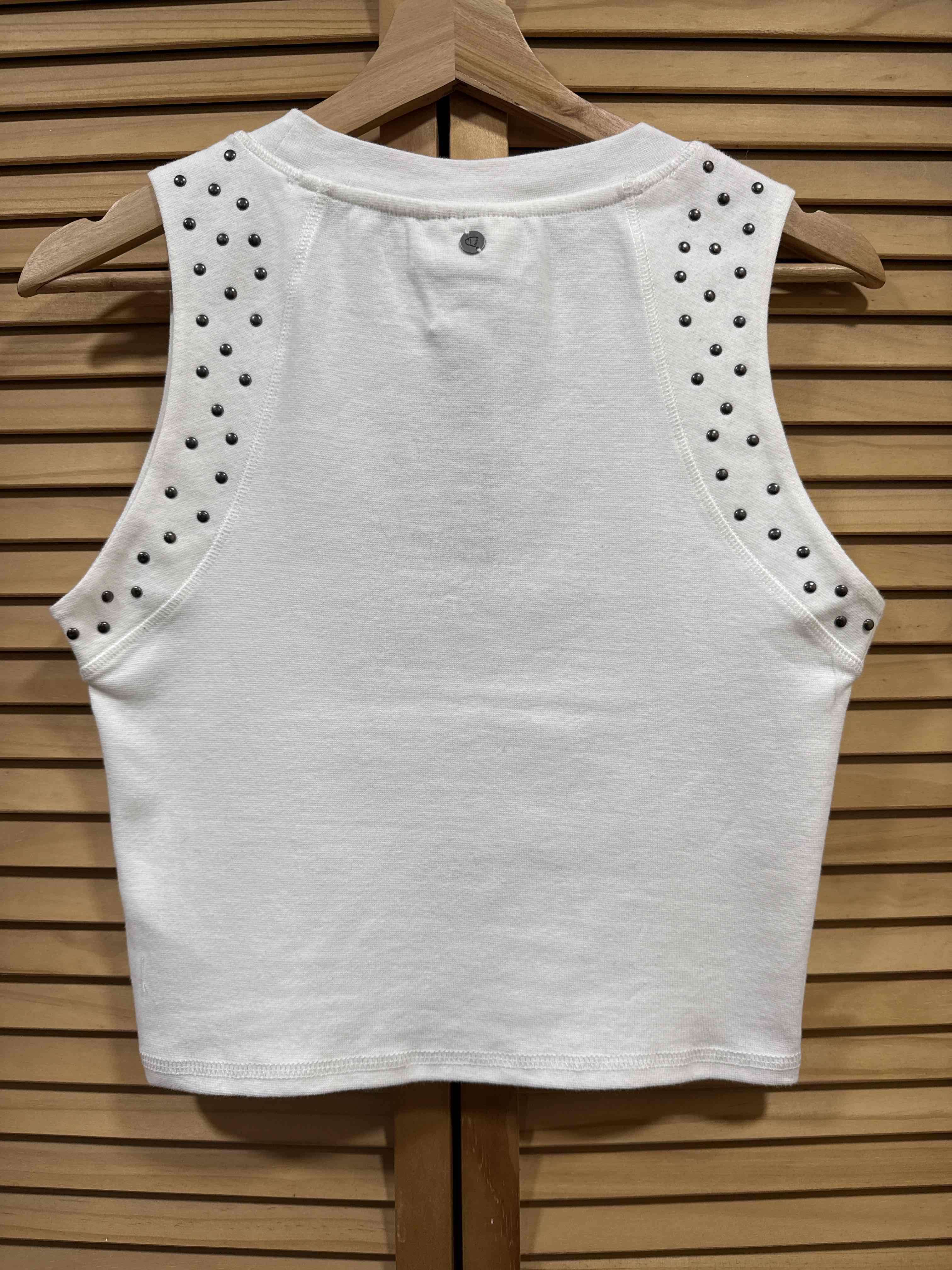 Top blanco con diseño de guepardo Americanino - miniatura 2