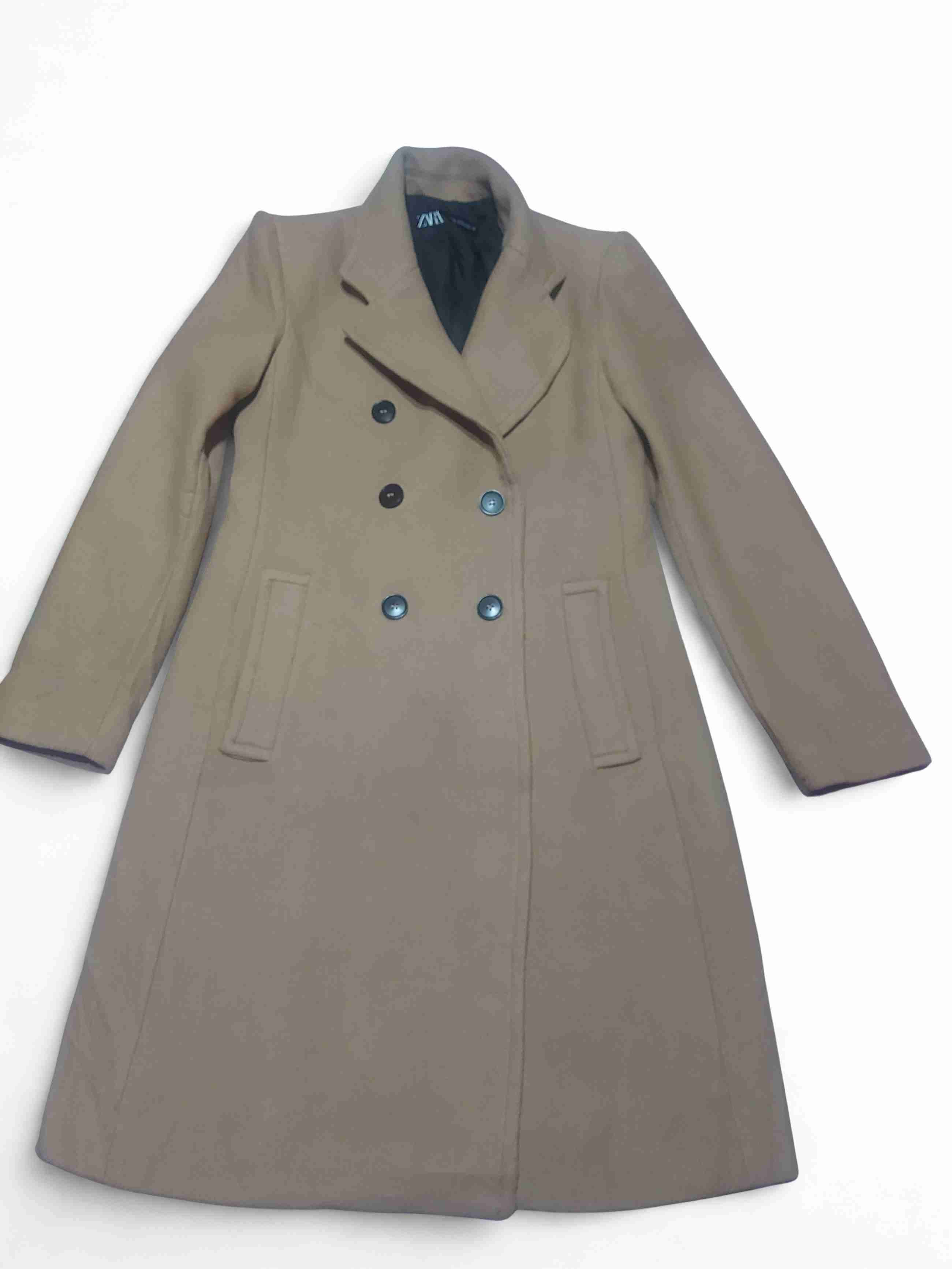 Abrigo largo Camel Zara, talla M - miniatura 1