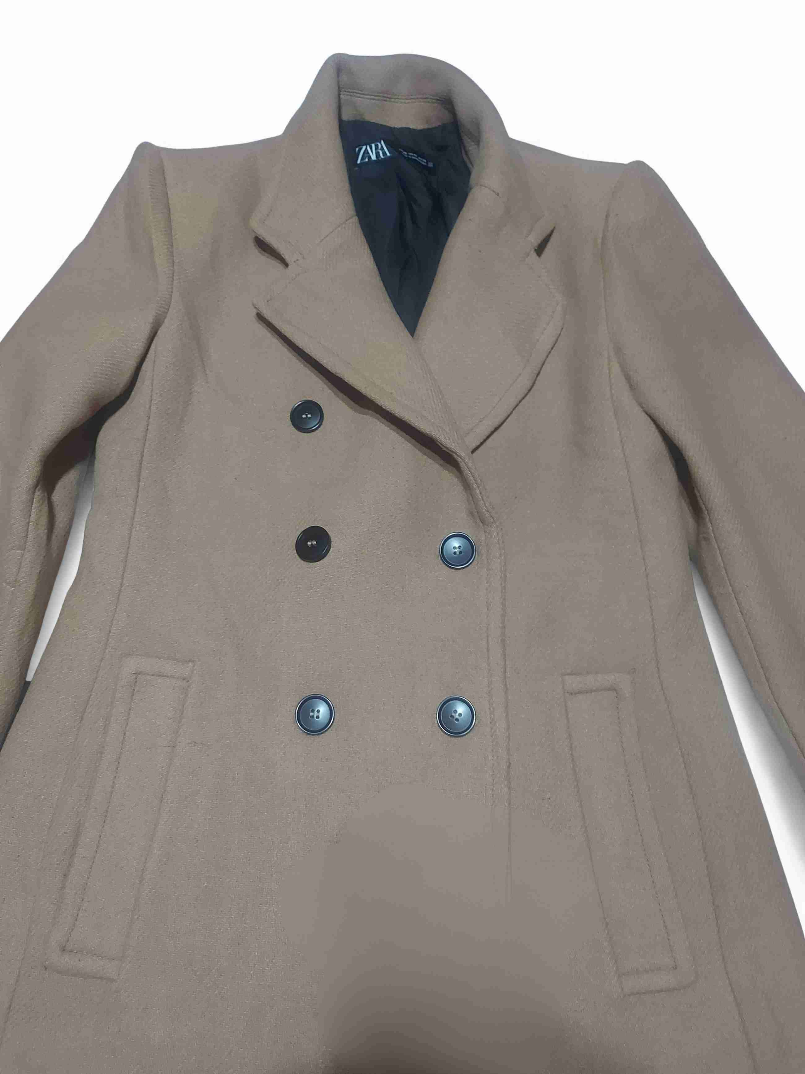Abrigo largo Camel Zara, talla M - miniatura 2