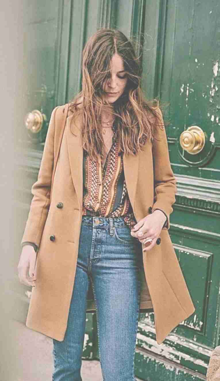 Abrigo largo Camel Zara, talla M - miniatura 4