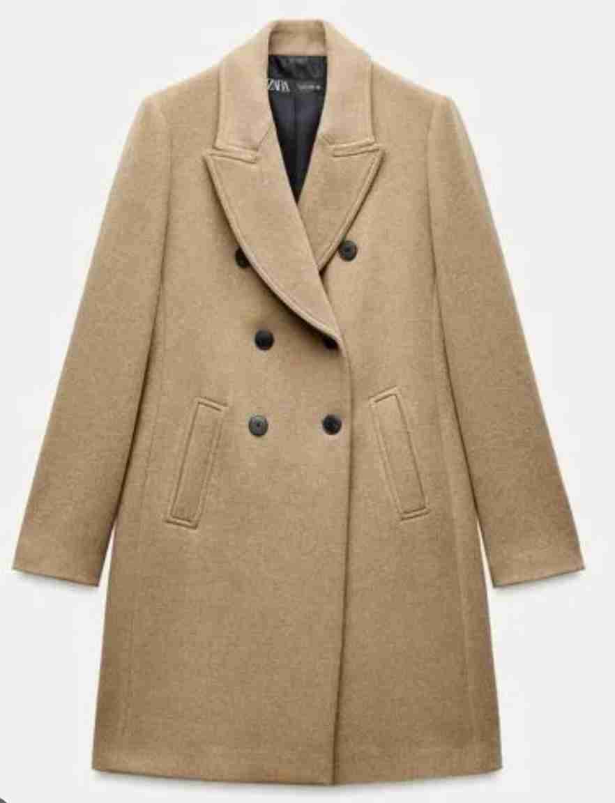 Abrigo largo Camel Zara, talla M - miniatura 5