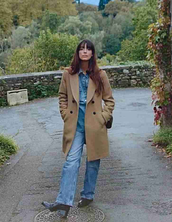 Abrigo largo Camel Zara, talla M - miniatura 6