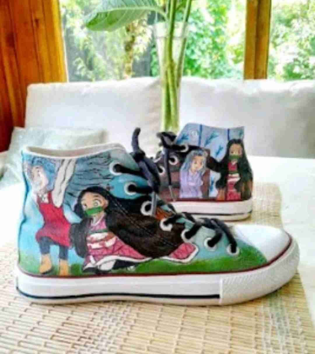 Zapatillas pintadas a mano - miniatura 2