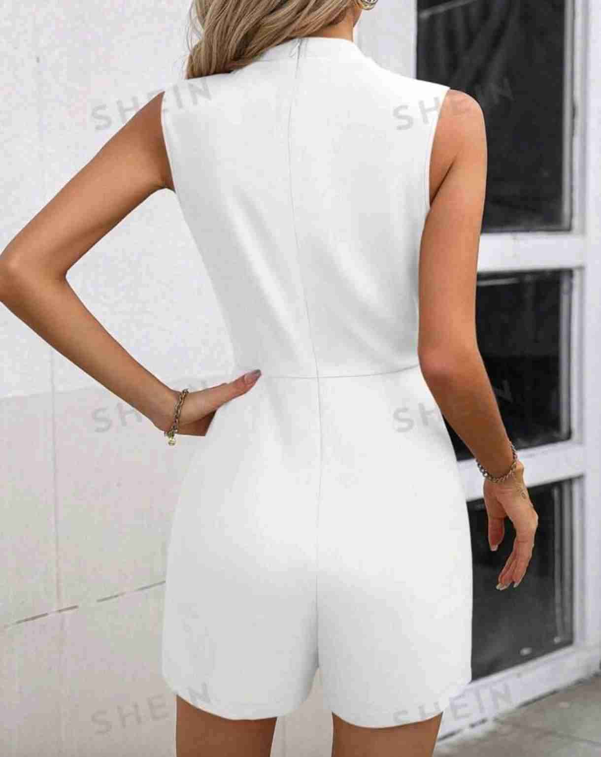 Enterito blanco sin mangas - miniatura 3