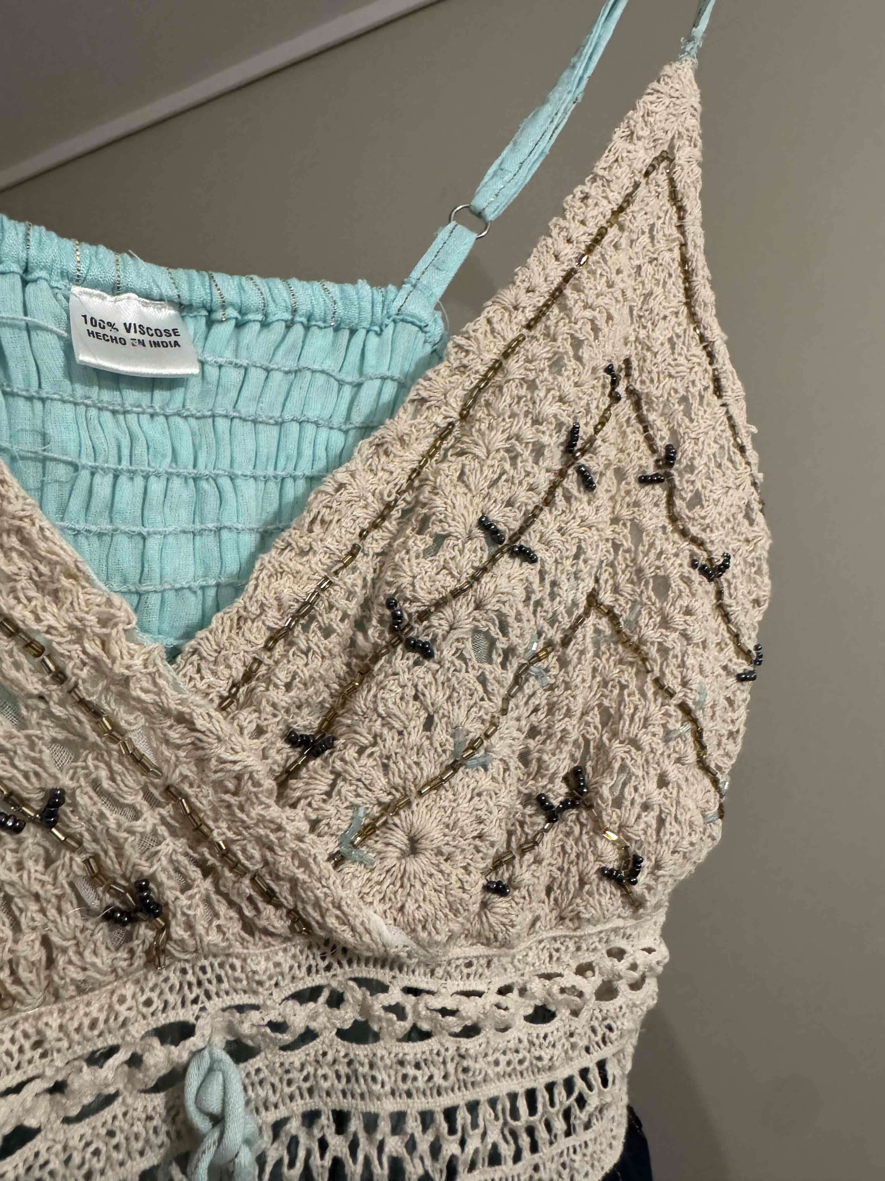 Vestido bohemio con crochet - miniatura 2