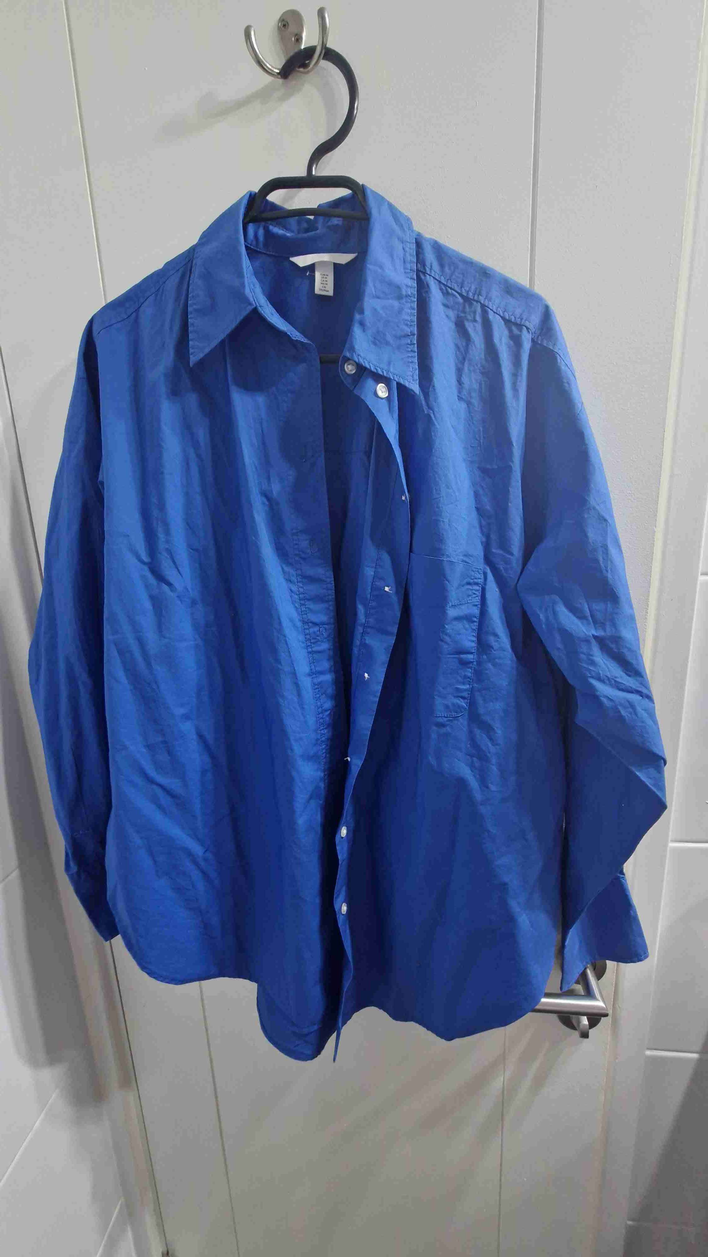 Blusa azul oversize - 1