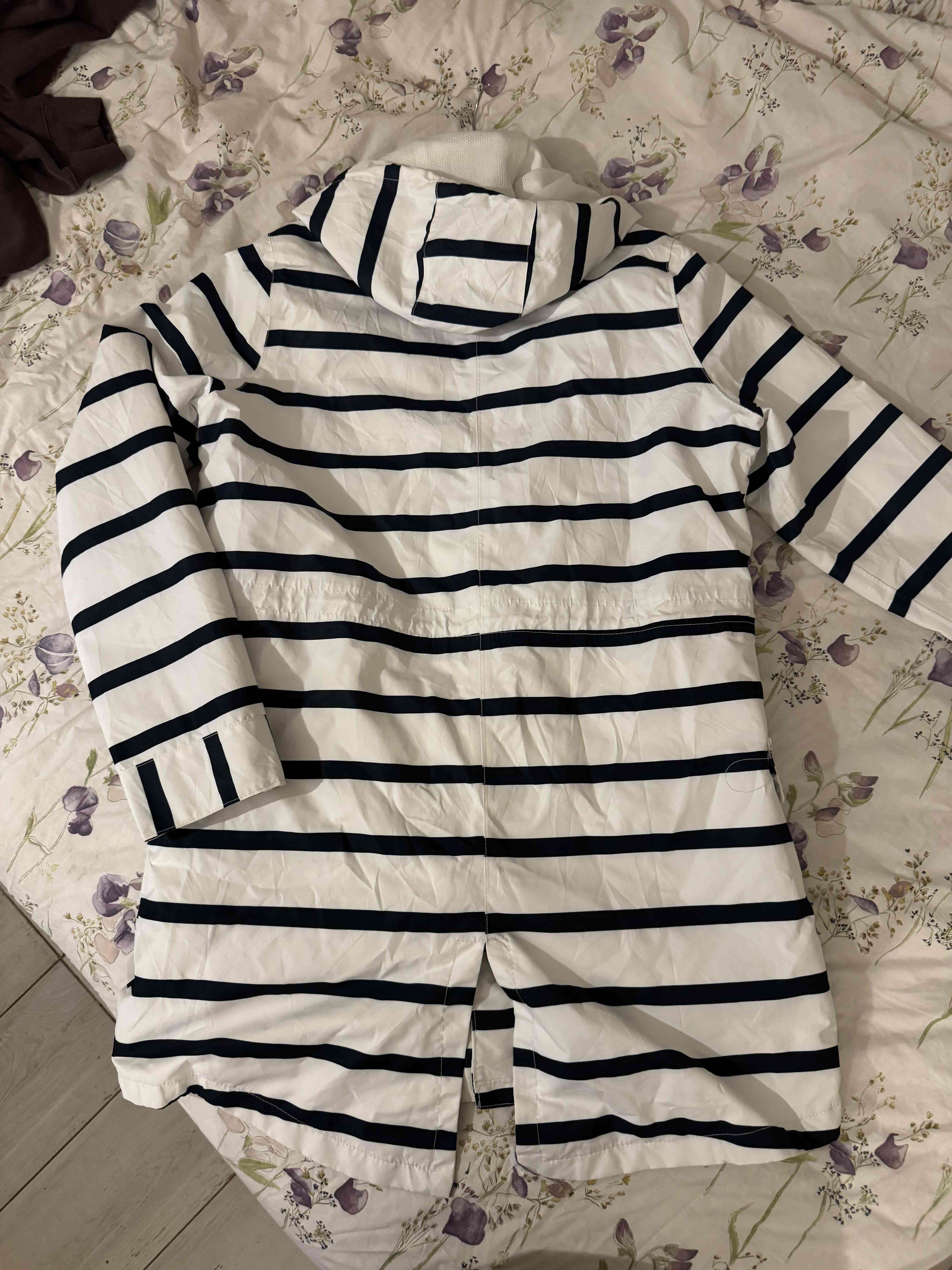 Chaqueta tipo impermeable rayas - 4