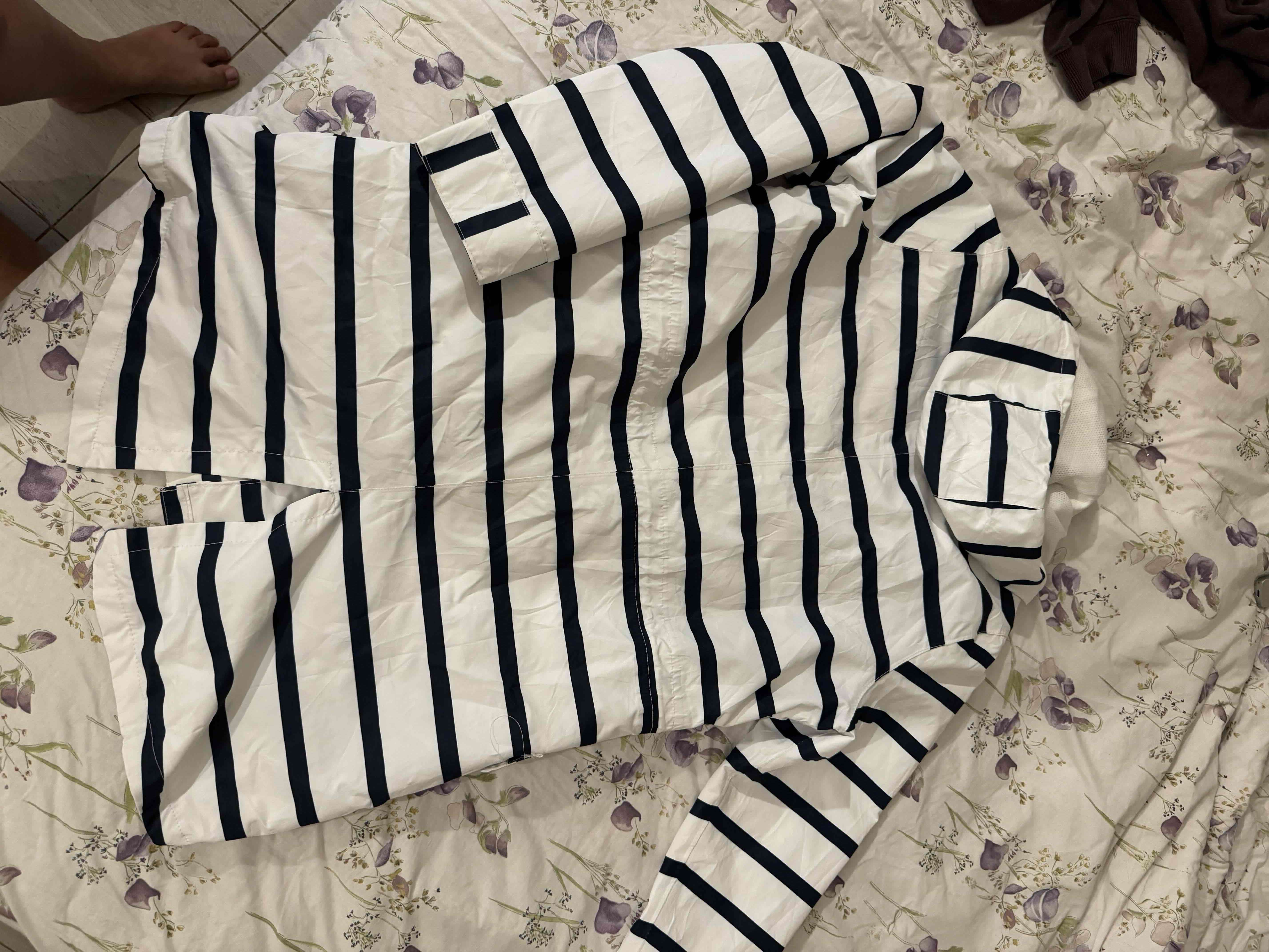 Chaqueta tipo impermeable rayas - 5