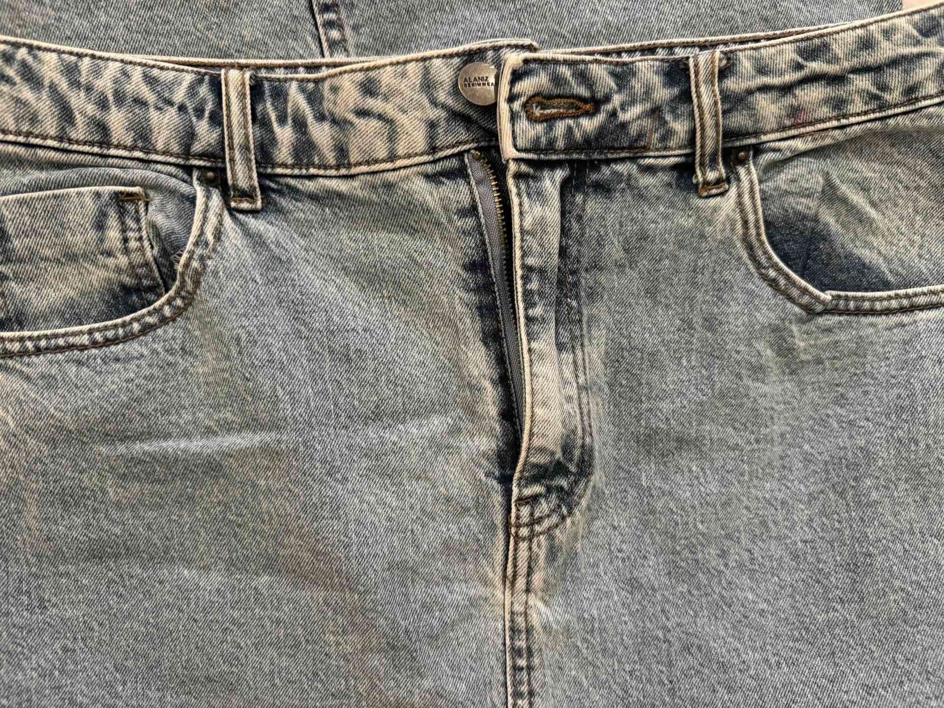 Falda larga de mezclilla azul - miniatura 3