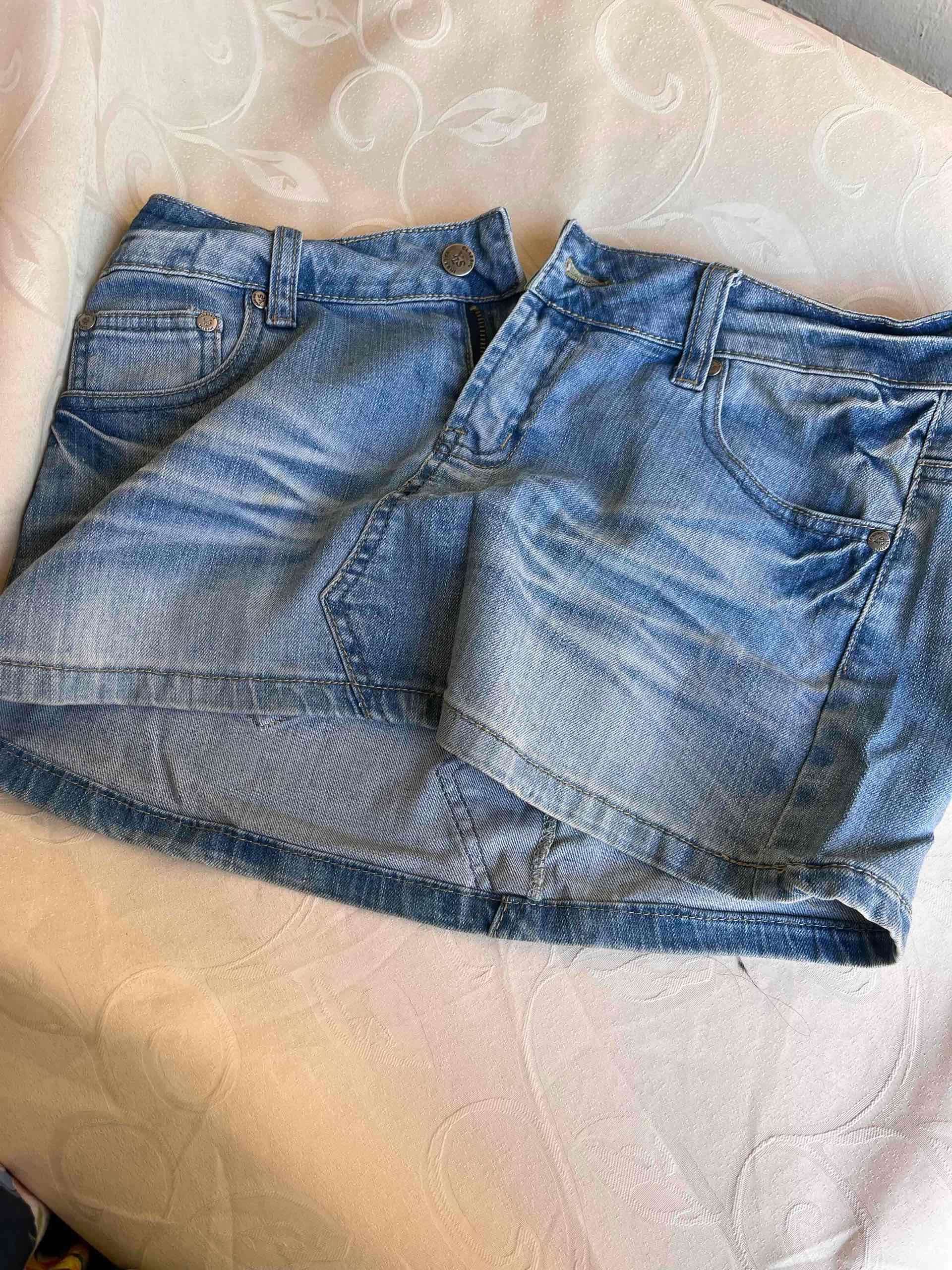 Falda de mezclilla azul - miniatura 2