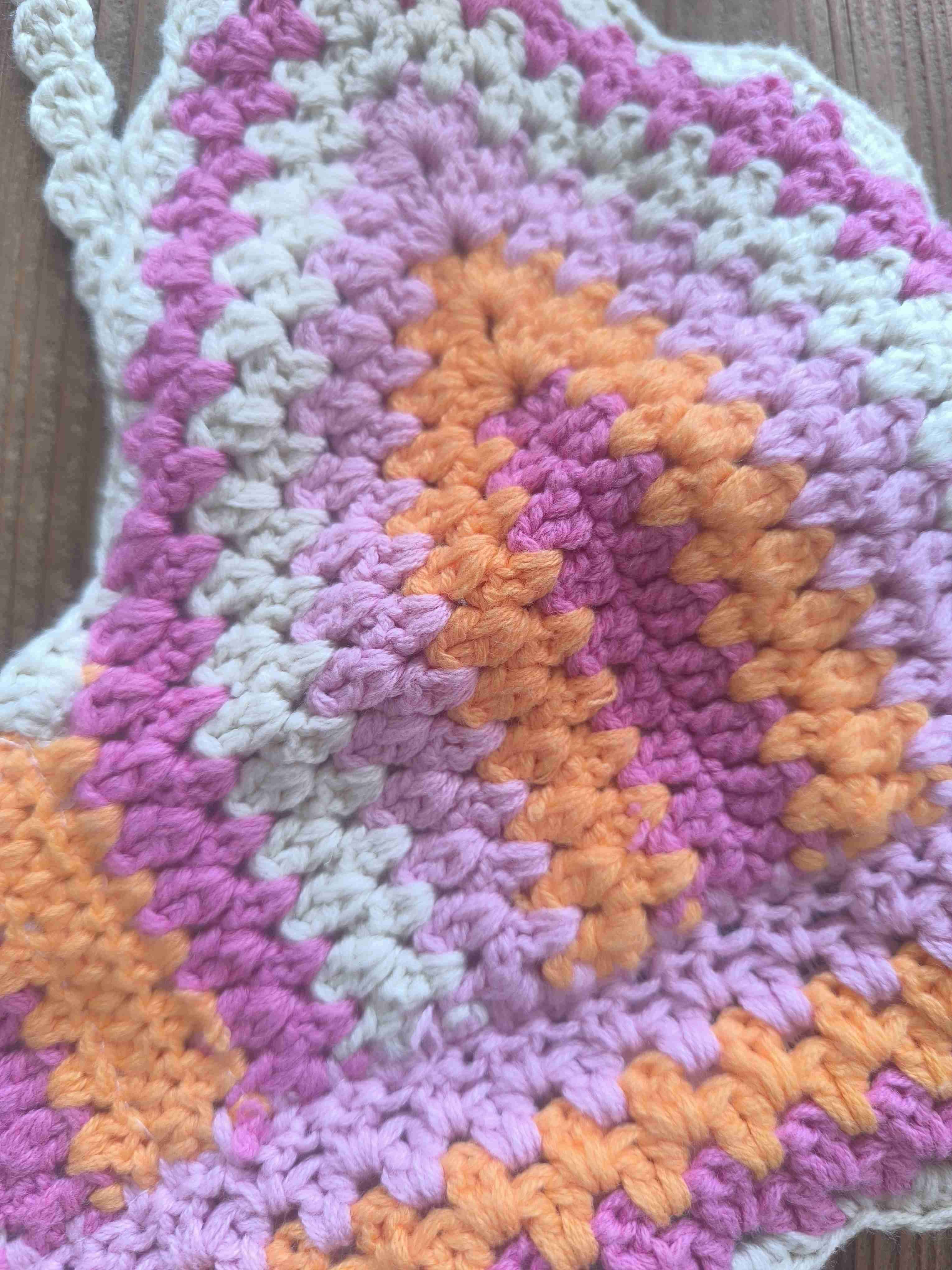 Top tejido a crochet multicolor - miniatura 2