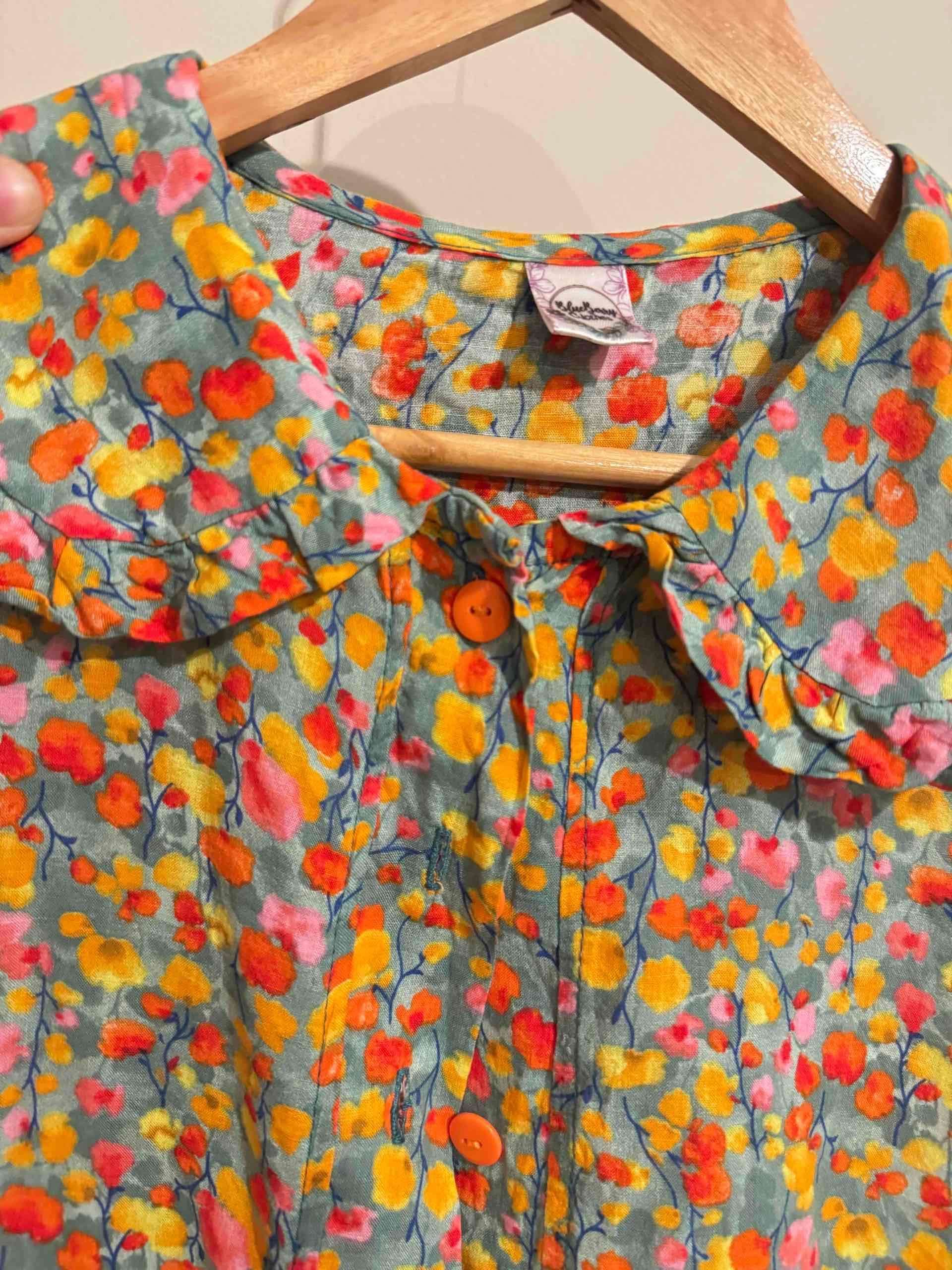 Blusa floral vintage - miniatura 2
