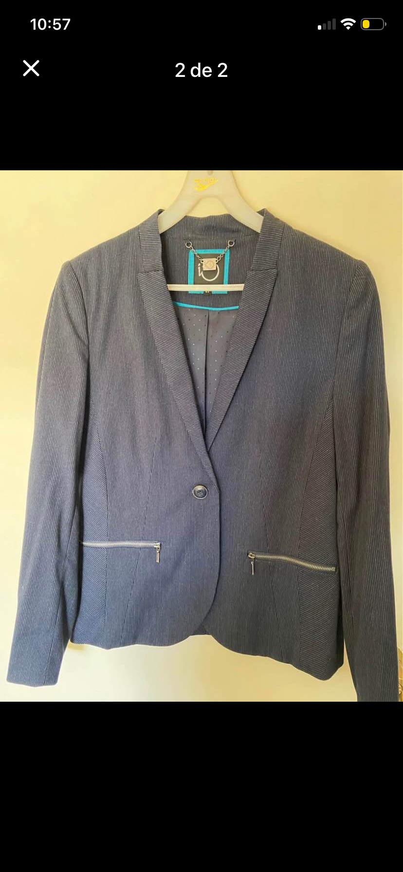 Blazer IÓ azul a rayas - miniatura 2