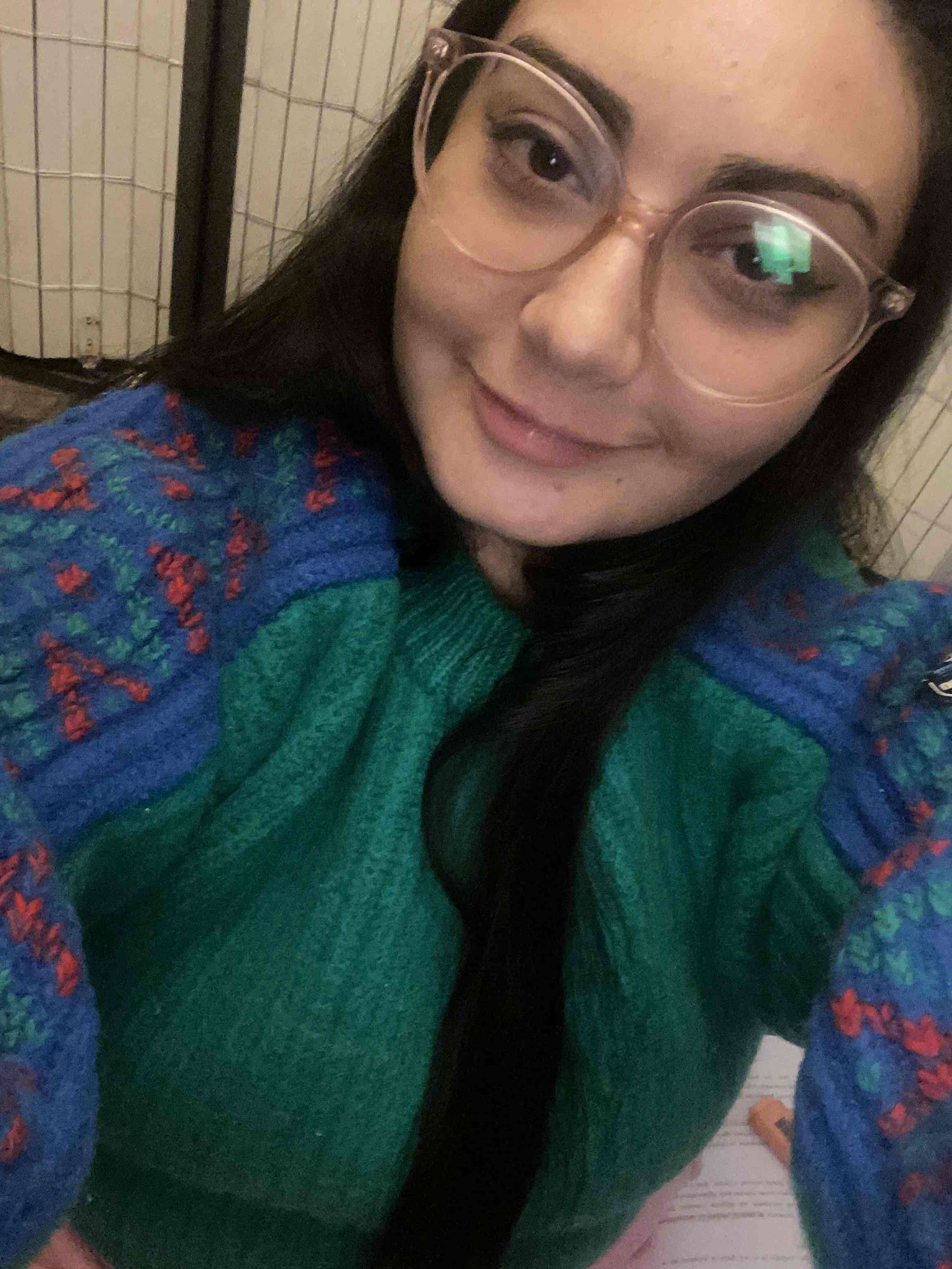 Chaleco de lana gruda