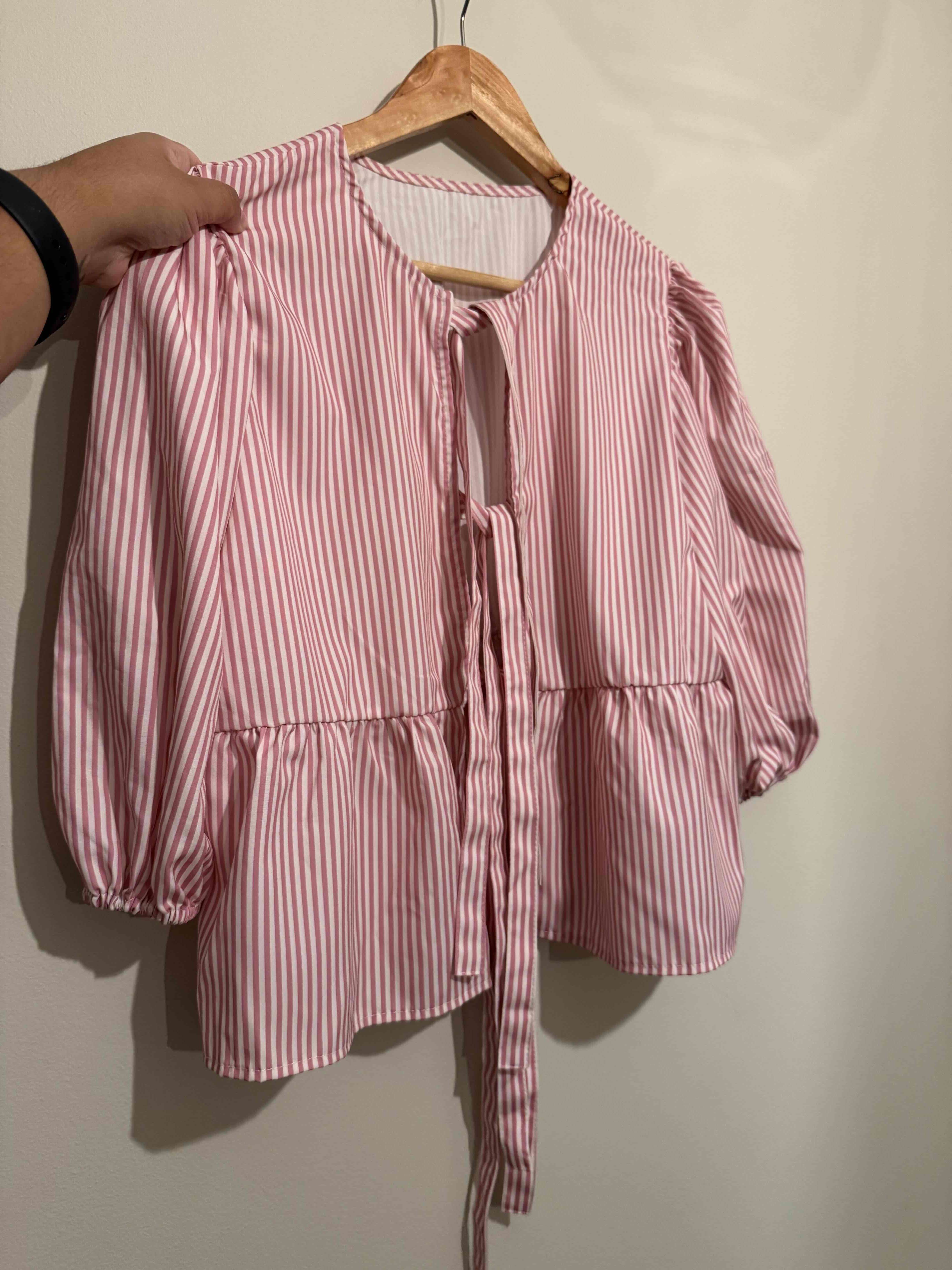 Blusa lazos rosada - miniatura 1