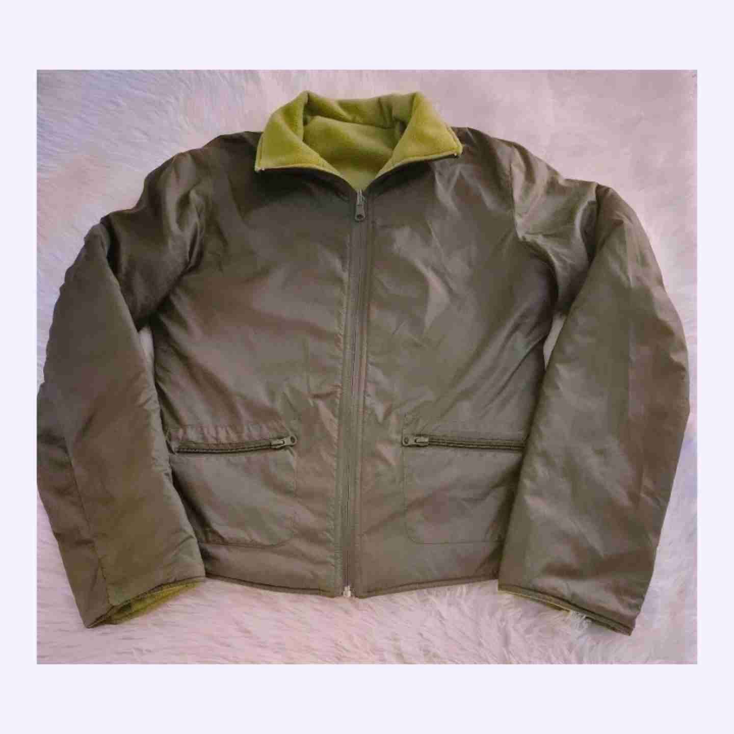 Chaqueta polar verde mujer reversible Talla S - miniatura 4