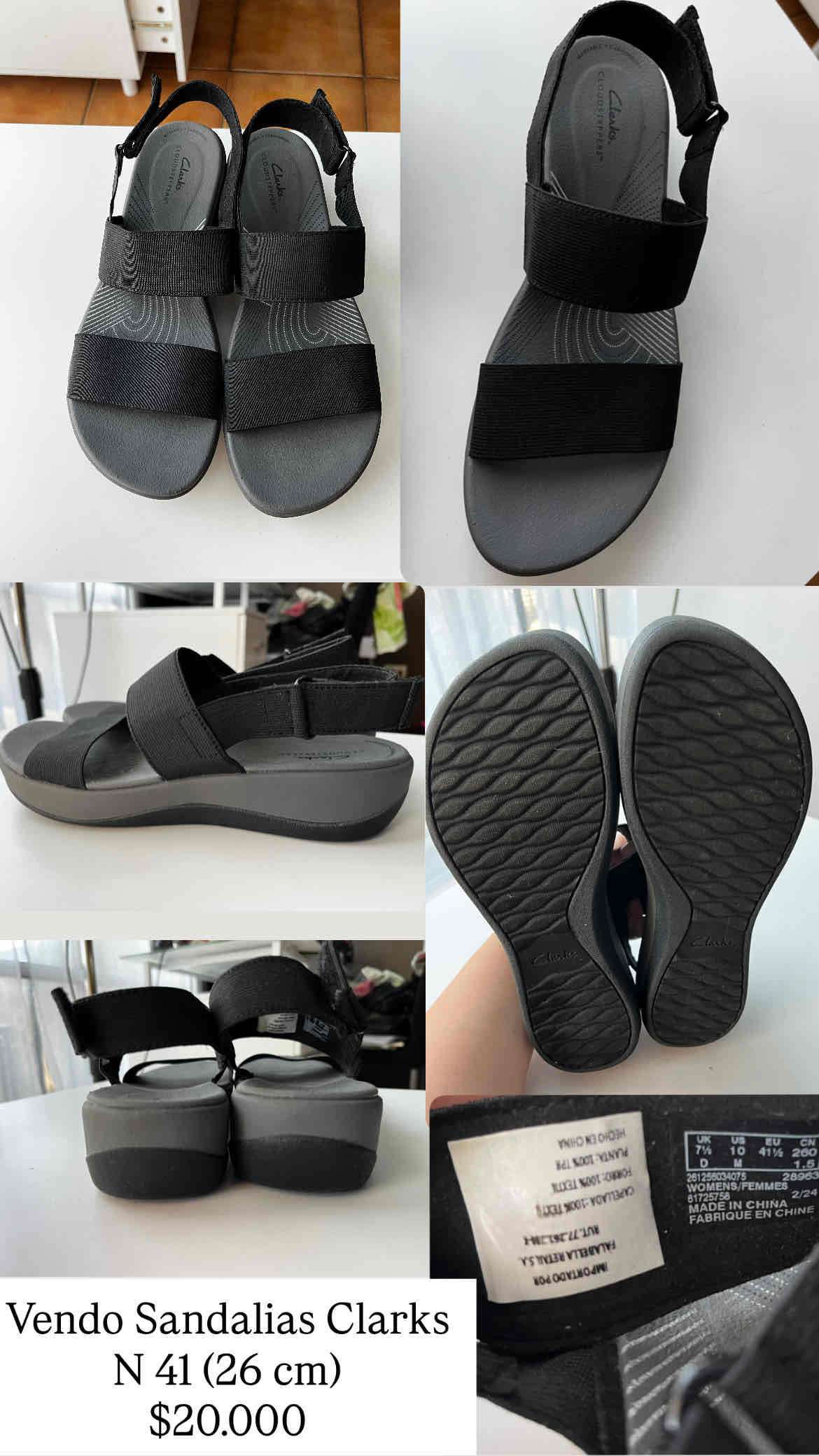 Sandalias negras Clarks 41 - miniatura 2