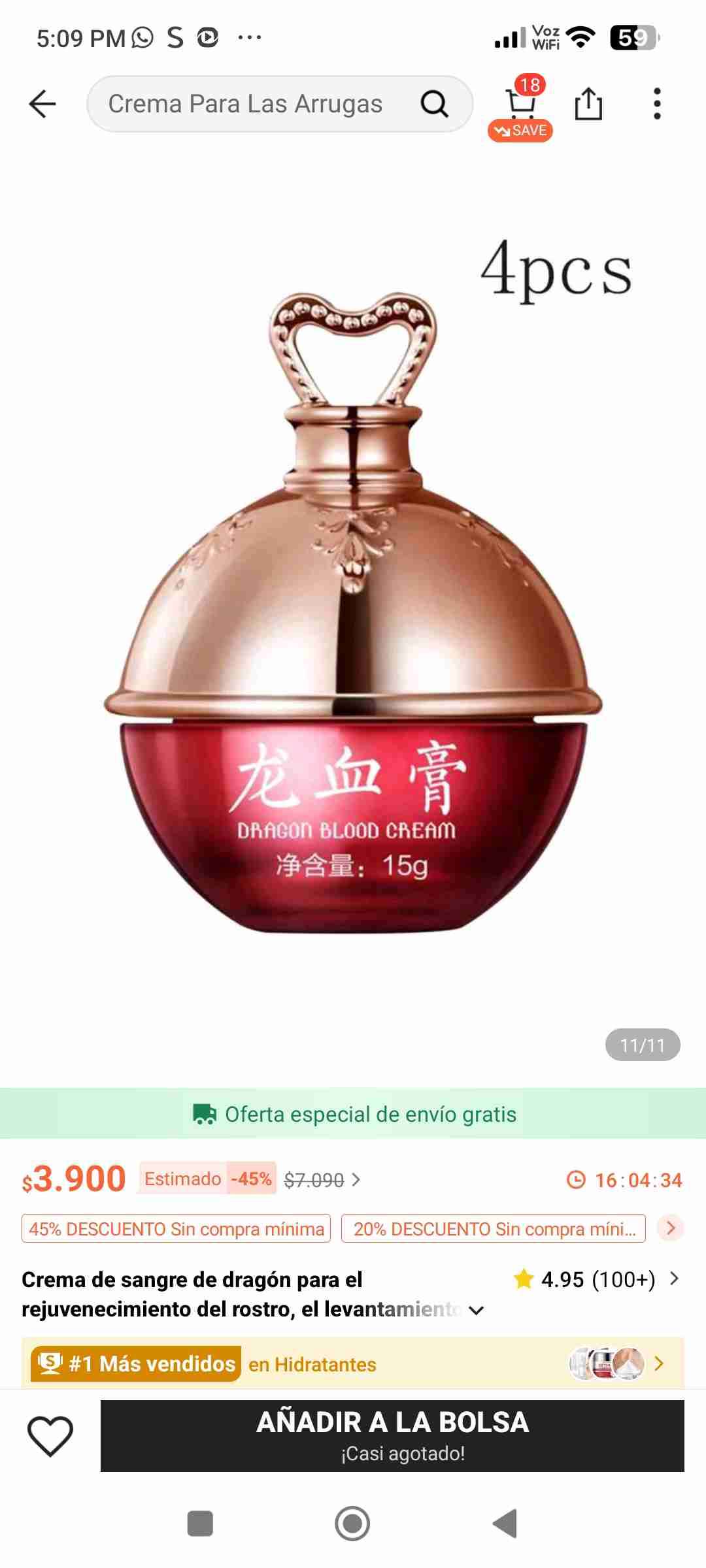 Crema Dragon Blood 15g. Crema coreana - 5