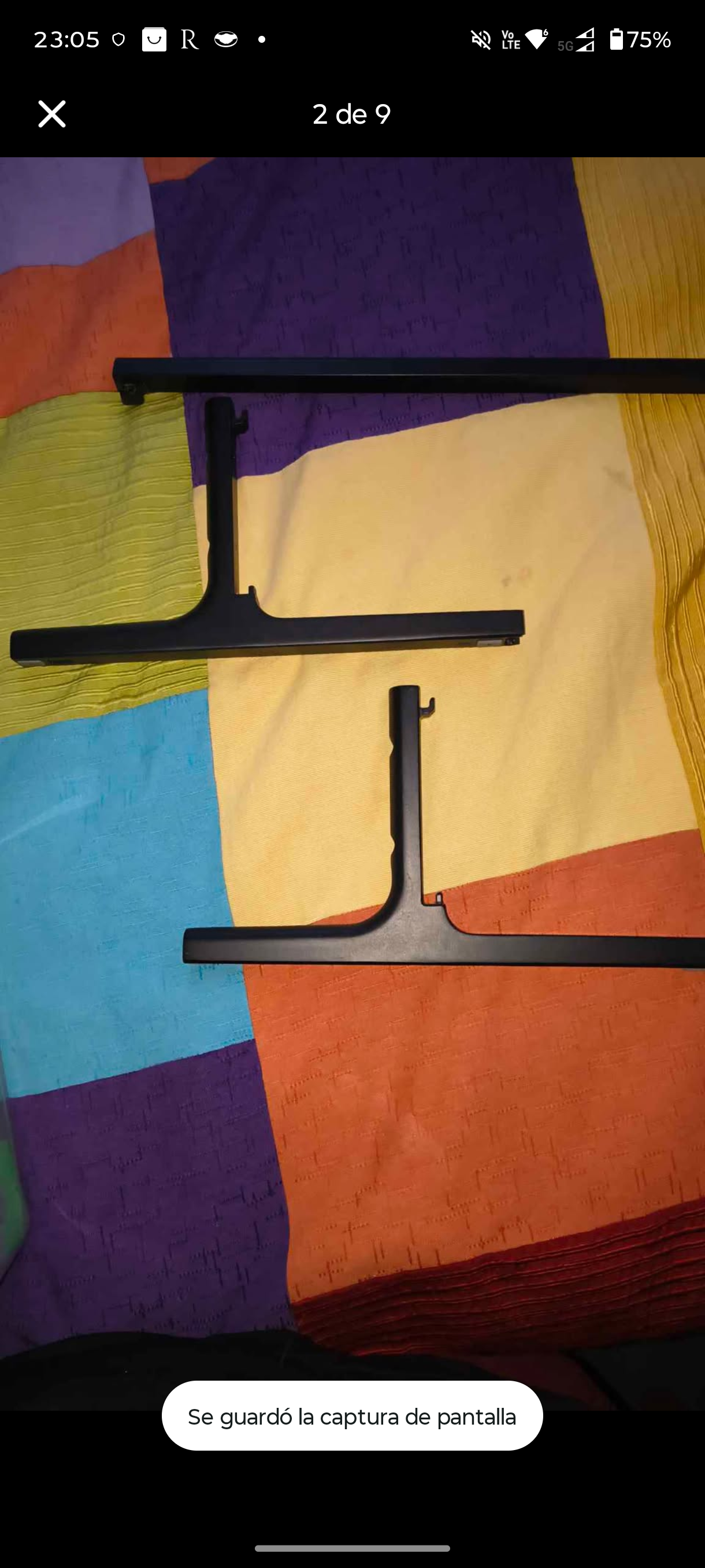 Soportes Tv Samsung 65 pulgadas y tapa trasera - miniatura 2